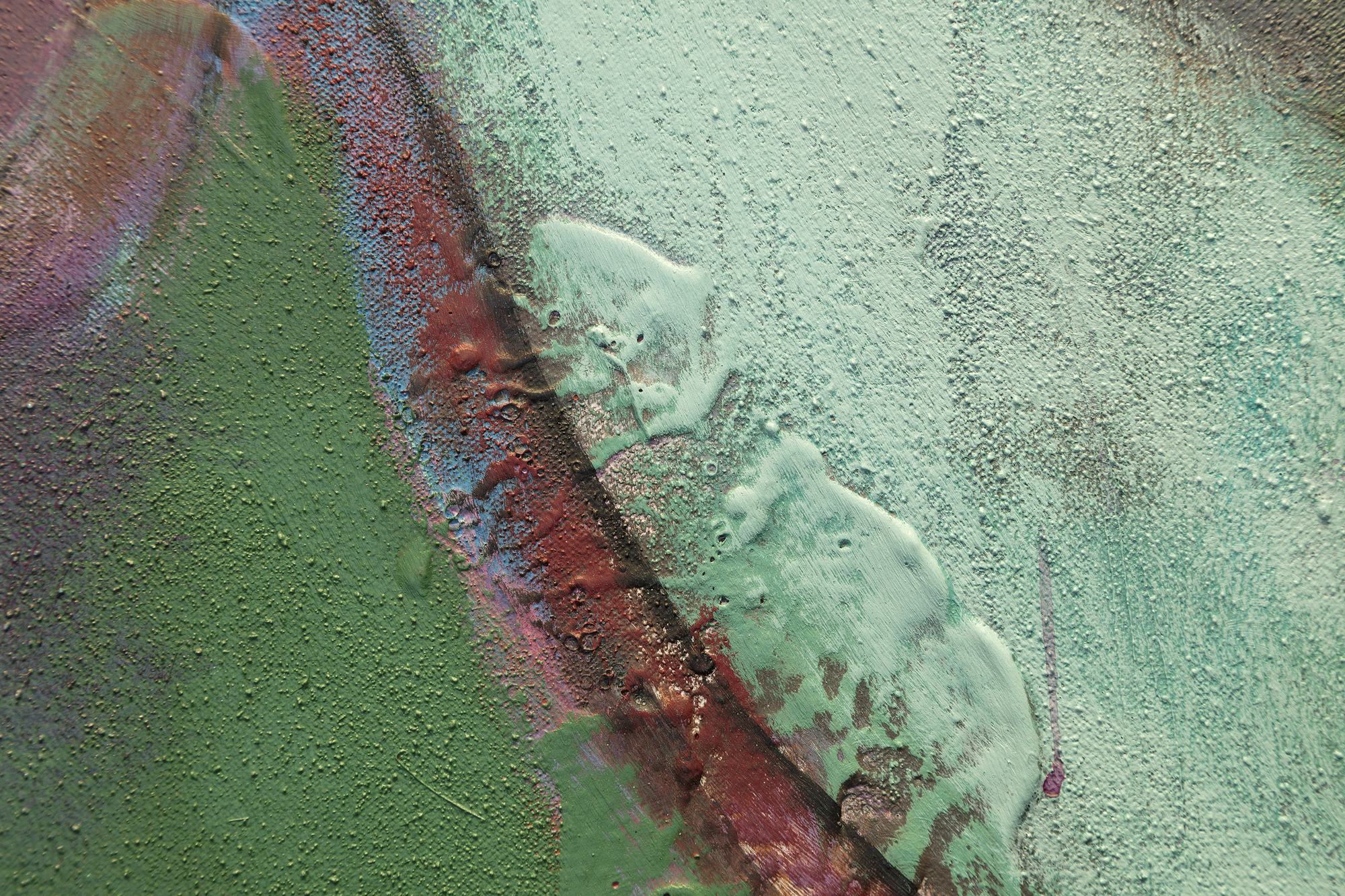 عشب ALPERT - تسونامي - الاكريليك على قماش - 72 × 120 في.