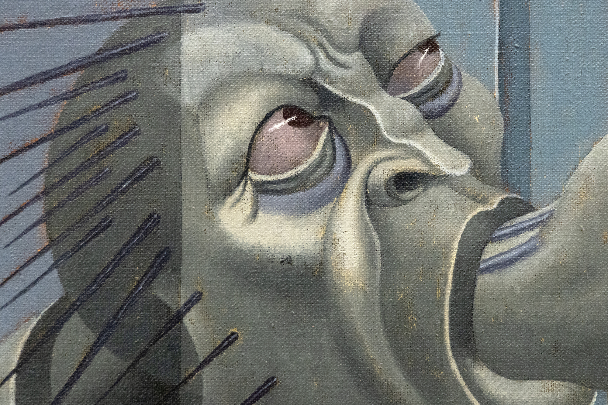 IRVING NORMAN - How Come IRVING NORMAN - How Come - oil on canvas - 90 x 60 in.