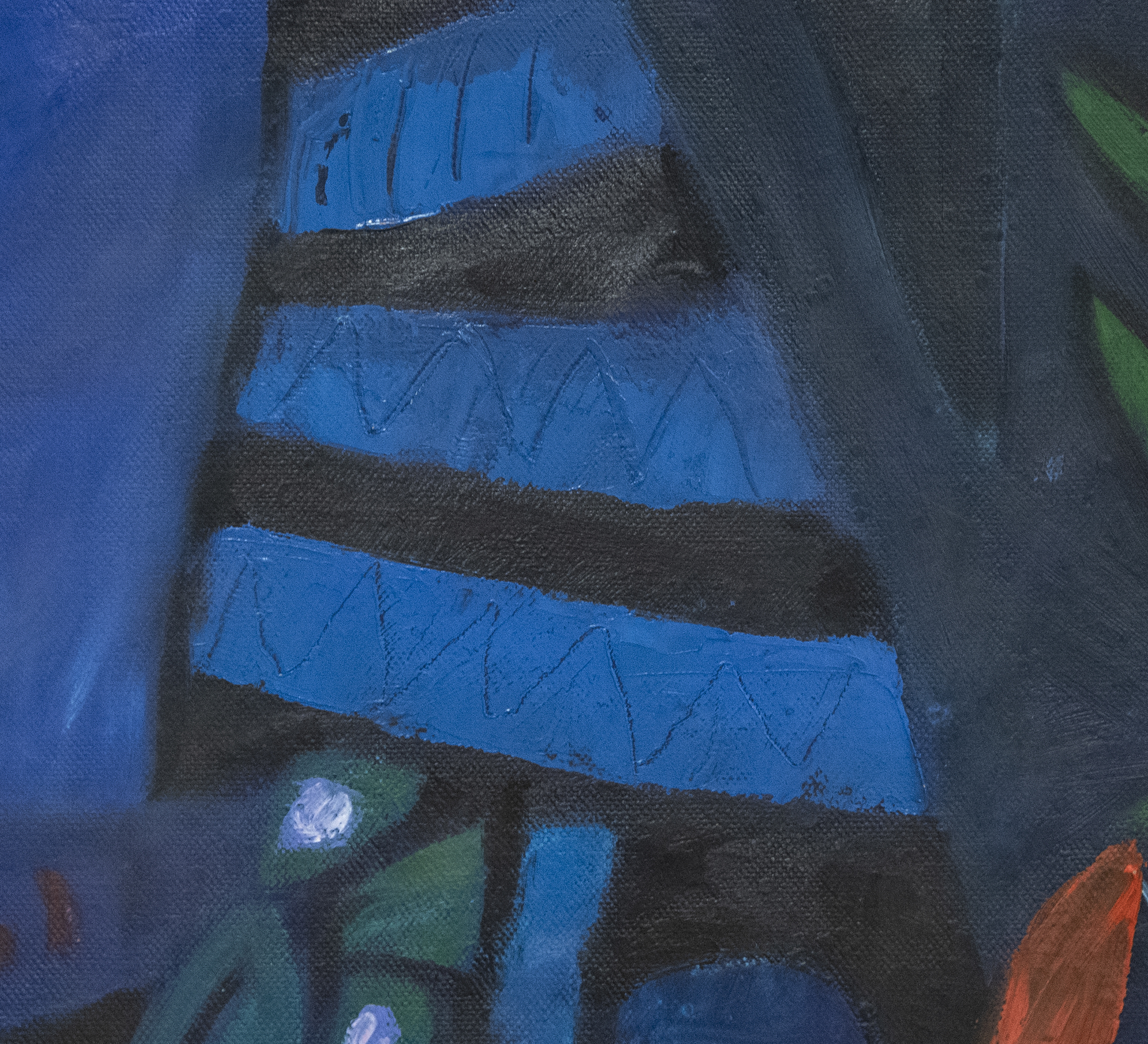 JAE KON PARK - 無題 - キャンバスに油彩 - 36 x 45 1/2インチ。