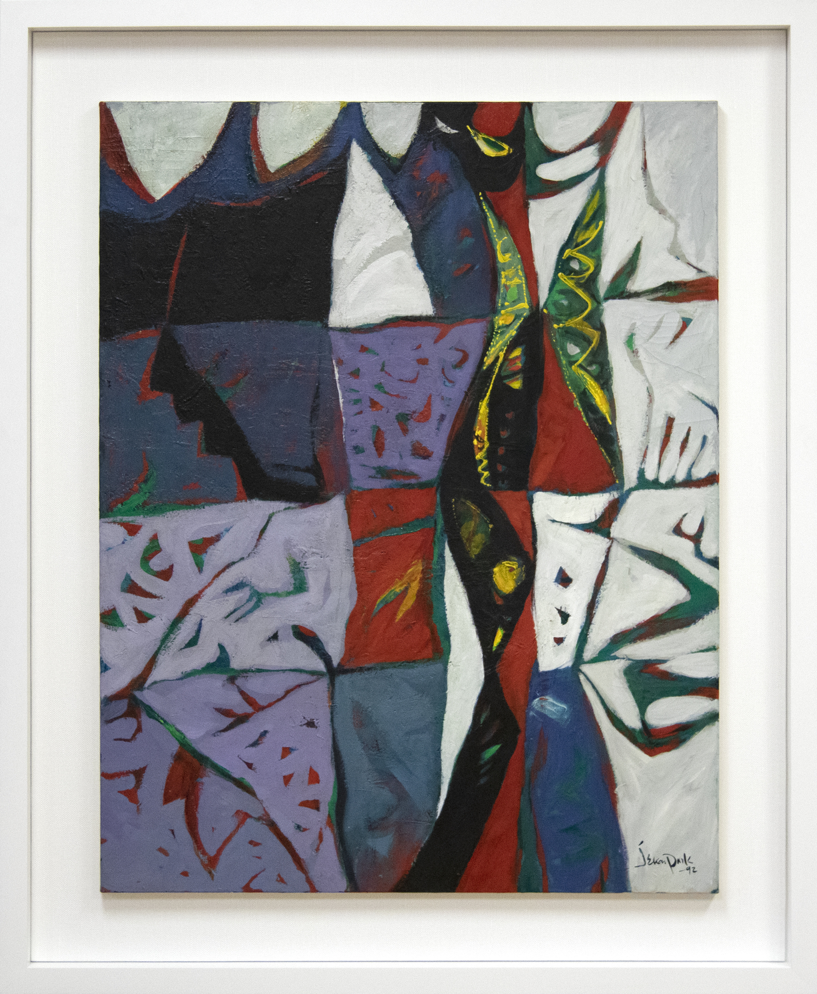 JAE KON PARK - 无标题 - 画布上的油画 - 45 3/4 x 35 1/2 in.