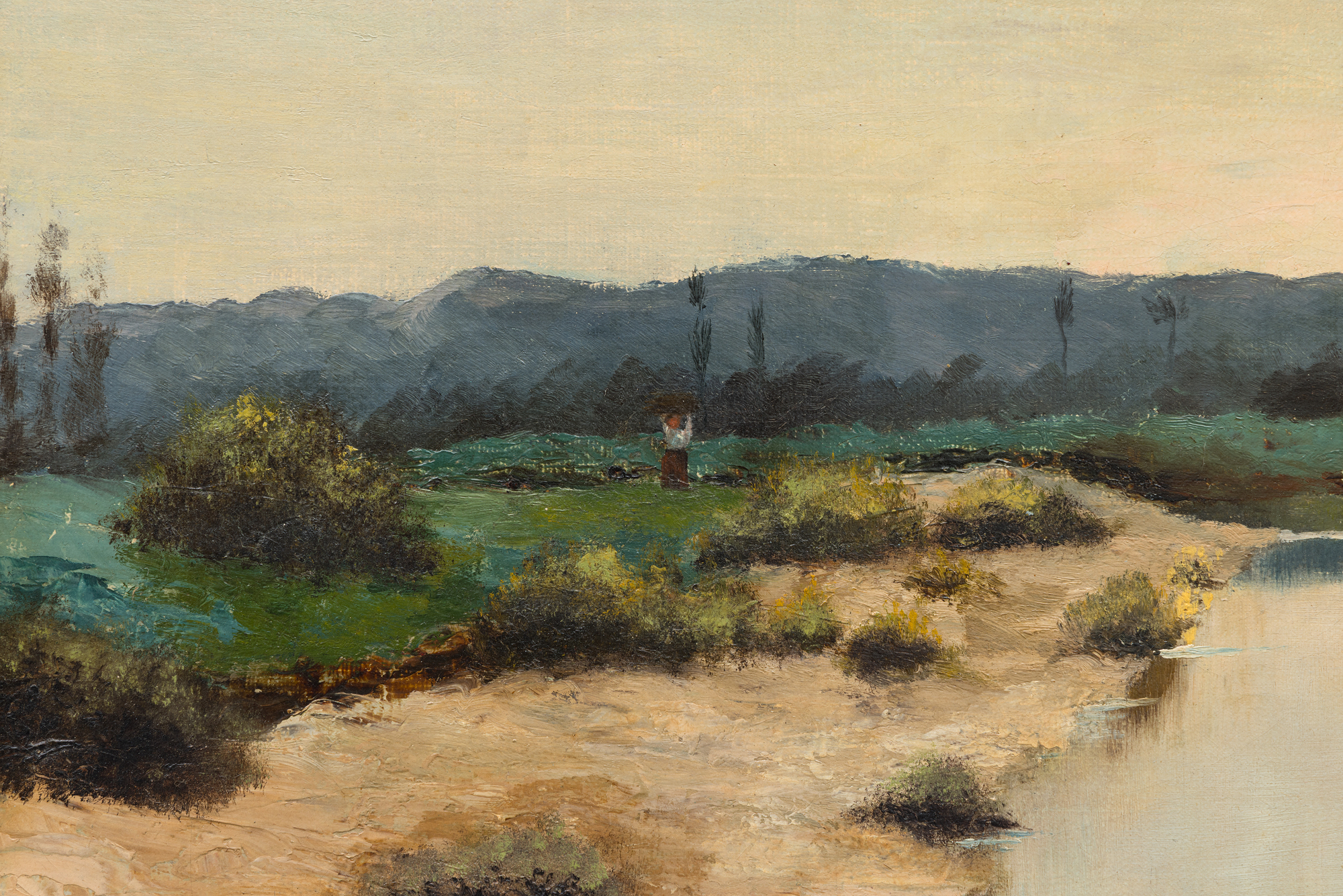 JAMES MCDOUGAL HART - Landscape 1884 - oil on canvas - 17 x 24 1/8 in.