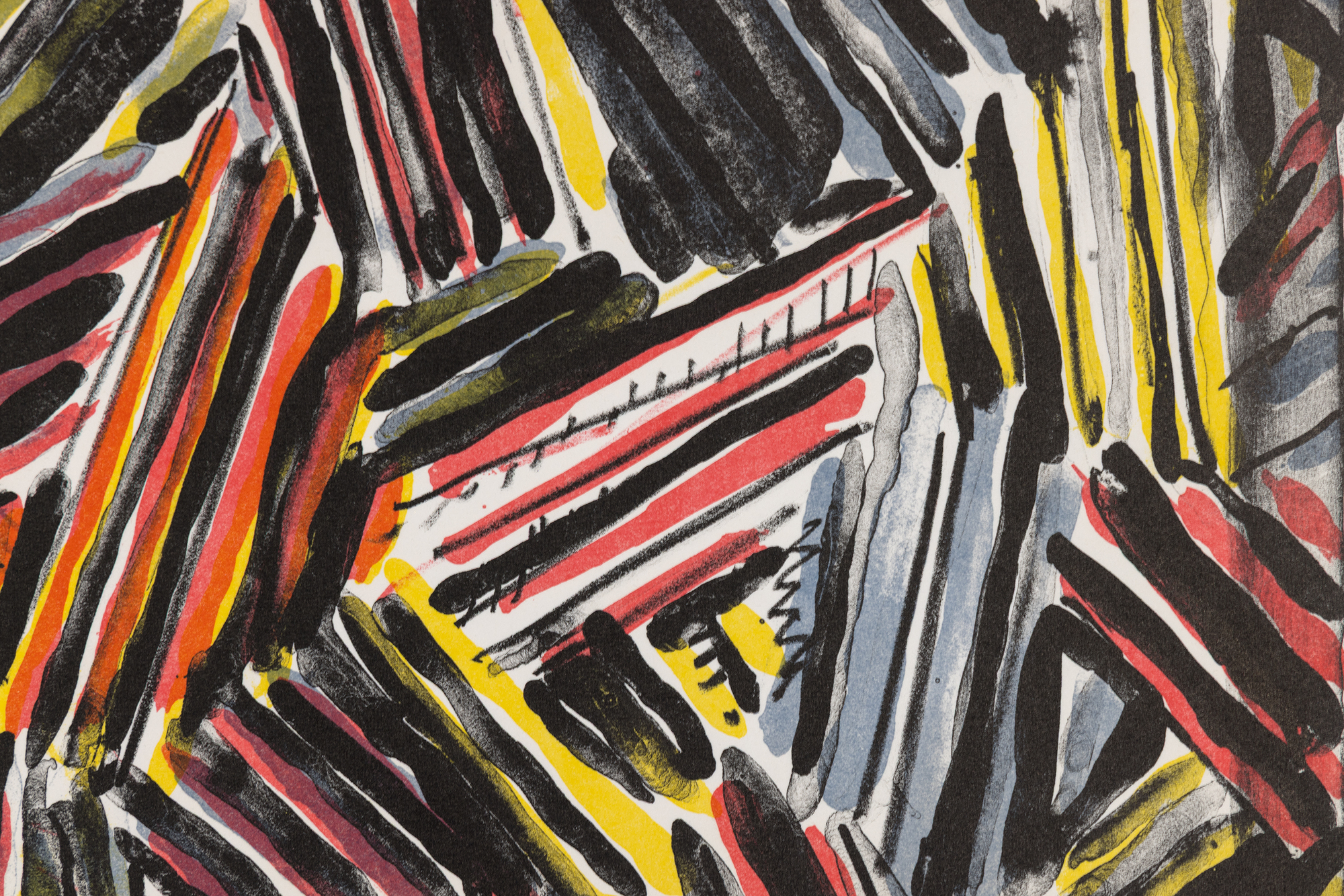 <div><font face=Lato size=3 color=black>Jasper Johns’ <em>Cicada</em> (1981) is a color lithograph published by Gemini G.E.L. in an edition of 58. The title evokes the insect’s cyclical emergence, echoing Johns’s interest in recurrence and transformation.</font></div>
<br>
<br><div> </div>
<br>
<br><div><font face=Lato size=3 color=black>Created during his “crosshatch” period (1972–83), the work exemplifies his move from flags and targets toward abstract systems of mark-making. Through layered color and texture, Johns explores the possibilities of lithography as a medium of repetition and variation.</font></div>
<br>
<br><div> </div>
<br>
<br><div><font face=Lato size=3 color=black>Impressions of <em>Cicada</em> are held in the collections of the Museum of Modern Art and the Whitney Museum of American Art, underscoring its importance within Johns’s printmaking practice.</font></div>