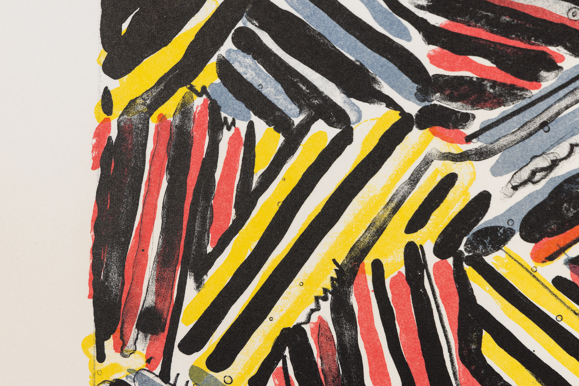 <div><font face=Lato size=3 color=black>Jasper Johns’ <em>Cicada</em> (1981) is a color lithograph published by Gemini G.E.L. in an edition of 58. The title evokes the insect’s cyclical emergence, echoing Johns’s interest in recurrence and transformation.</font></div>
<br>
<br><div> </div>
<br>
<br><div><font face=Lato size=3 color=black>Created during his “crosshatch” period (1972–83), the work exemplifies his move from flags and targets toward abstract systems of mark-making. Through layered color and texture, Johns explores the possibilities of lithography as a medium of repetition and variation.</font></div>
<br>
<br><div> </div>
<br>
<br><div><font face=Lato size=3 color=black>Impressions of <em>Cicada</em> are held in the collections of the Museum of Modern Art and the Whitney Museum of American Art, underscoring its importance within Johns’s printmaking practice.</font></div>