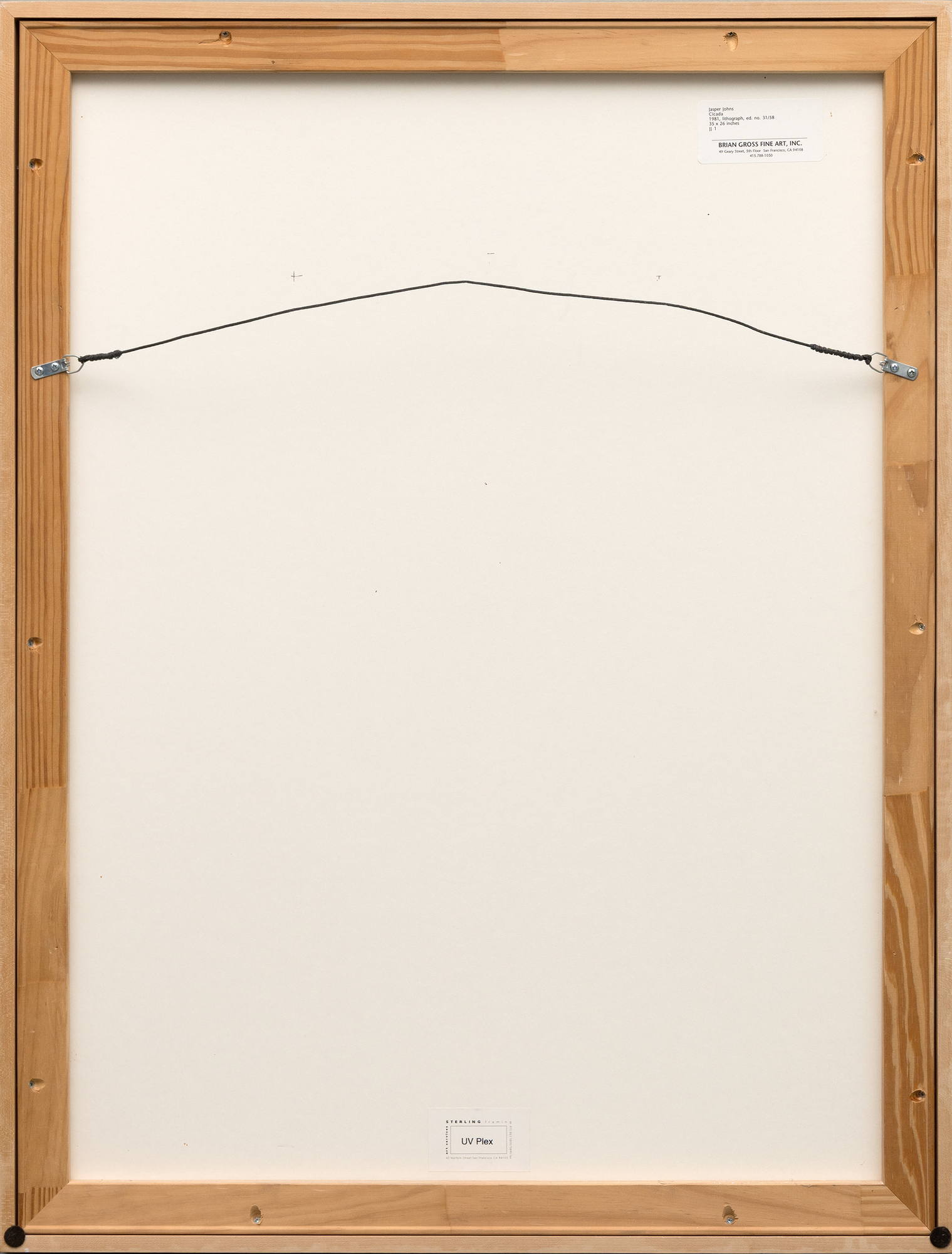 <div><font face=Lato size=3 color=black>Jasper Johns’ <em>Cicada</em> (1981) is a color lithograph published by Gemini G.E.L. in an edition of 58. The title evokes the insect’s cyclical emergence, echoing Johns’s interest in recurrence and transformation.</font></div>
<br>
<br><div> </div>
<br>
<br><div><font face=Lato size=3 color=black>Created during his “crosshatch” period (1972–83), the work exemplifies his move from flags and targets toward abstract systems of mark-making. Through layered color and texture, Johns explores the possibilities of lithography as a medium of repetition and variation.</font></div>
<br>
<br><div> </div>
<br>
<br><div><font face=Lato size=3 color=black>Impressions of <em>Cicada</em> are held in the collections of the Museum of Modern Art and the Whitney Museum of American Art, underscoring its importance within Johns’s printmaking practice.</font></div>