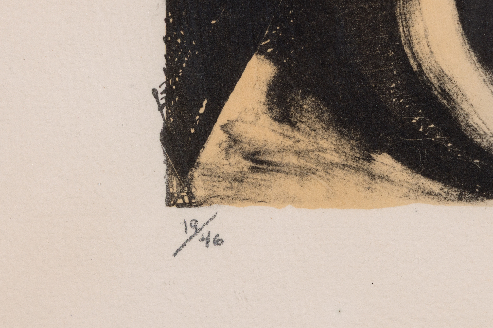 JASPER JOHNS - Voice 2 - lithograph in seven colors on handmade Fred Stiegenthaler paper - 17 x 23 in.