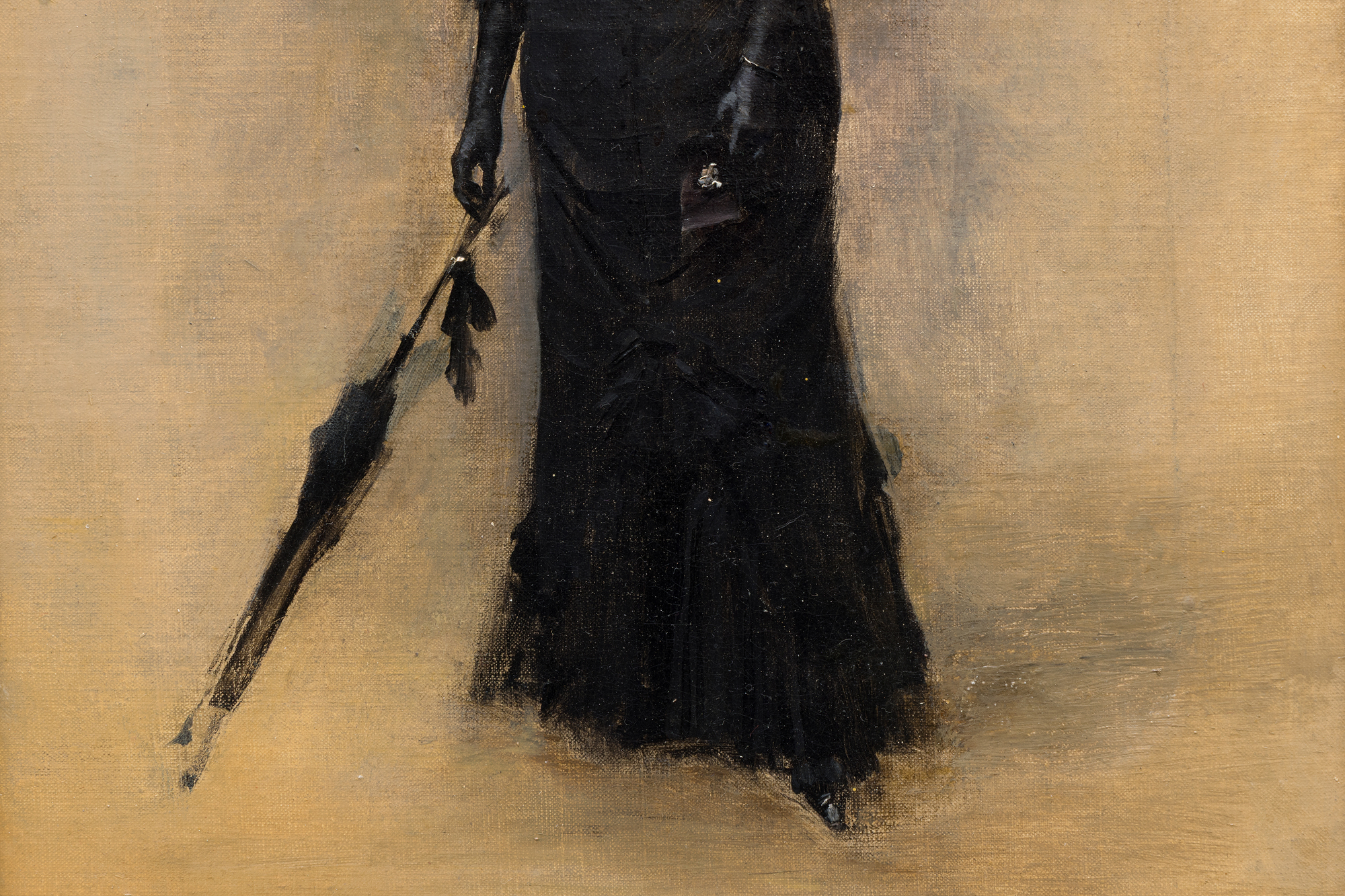 JEAN BERAUD - La Parisienne - oil on canvas - 13 3/4 x 9 5/8 in.