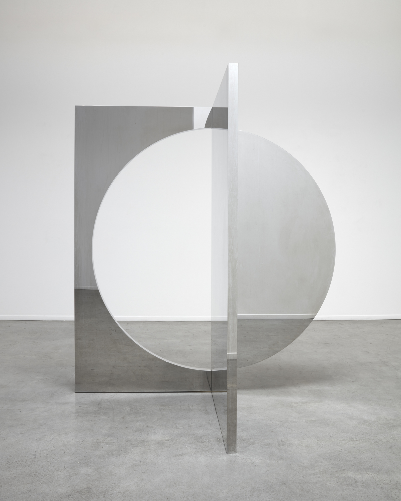 JEPPE HEIN - Geometric Mirrors VII - Aluminum, stainless steel and high polished steel (super mirror) - 78 3/4 x 72 3/4 x 39 3/8 in