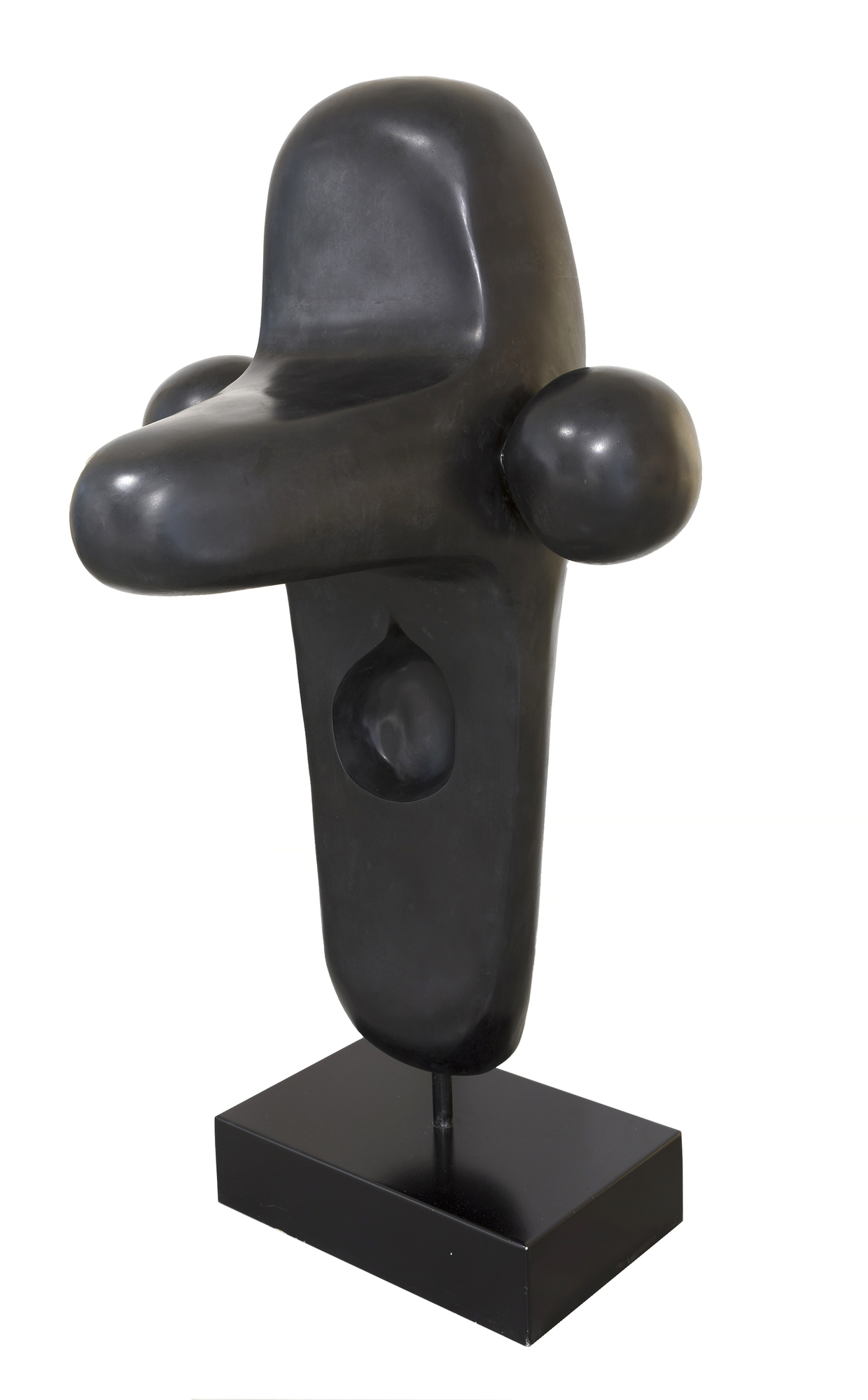 JOAN MIRO - Tête de femme (déesse) - bronze with black patina - 66 x 36 1/2 x 30 in.