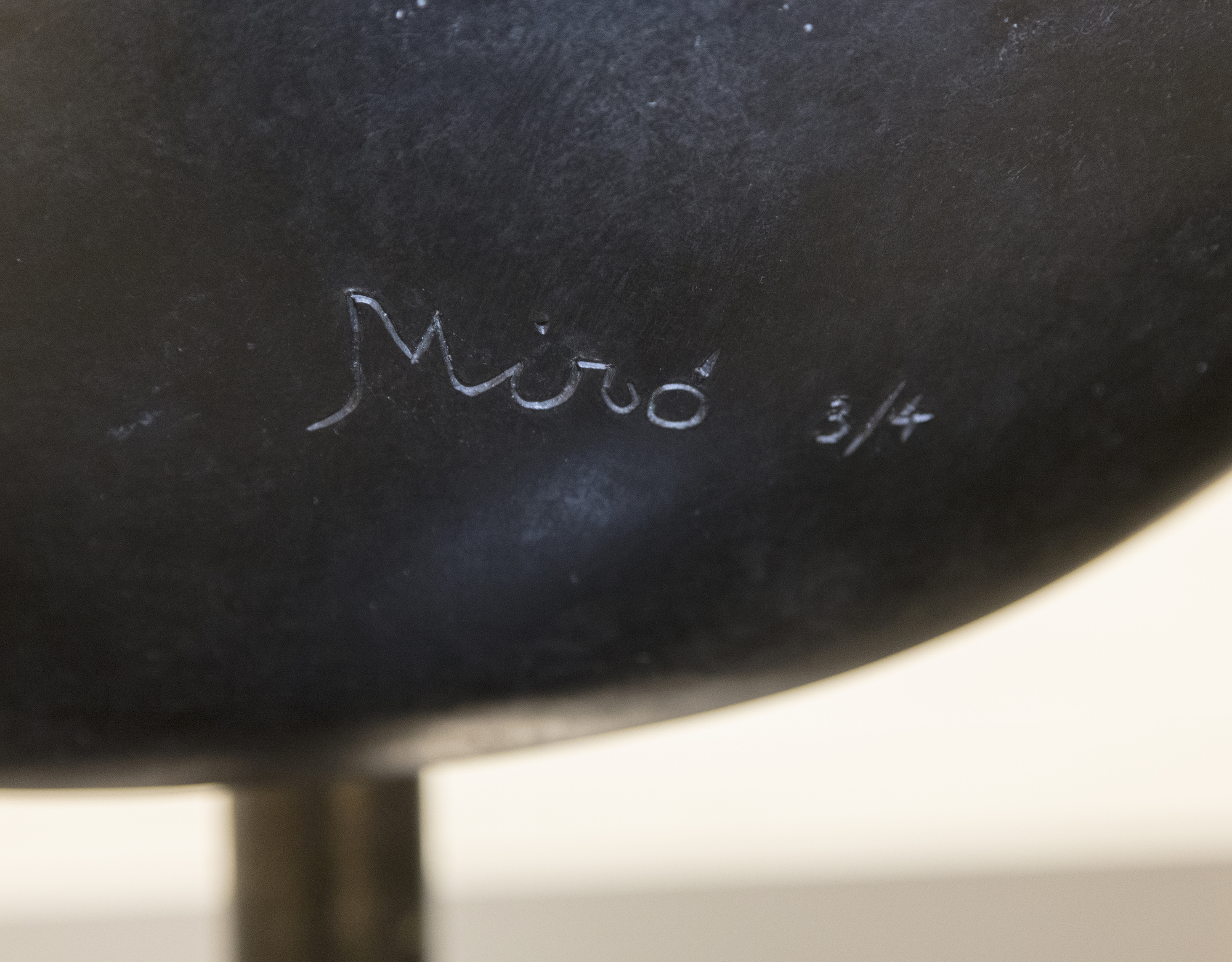 JOAN MIRO - Tête de femme (déesse) - bronze with black patina - 66 x 36 1/2 x 30 in.