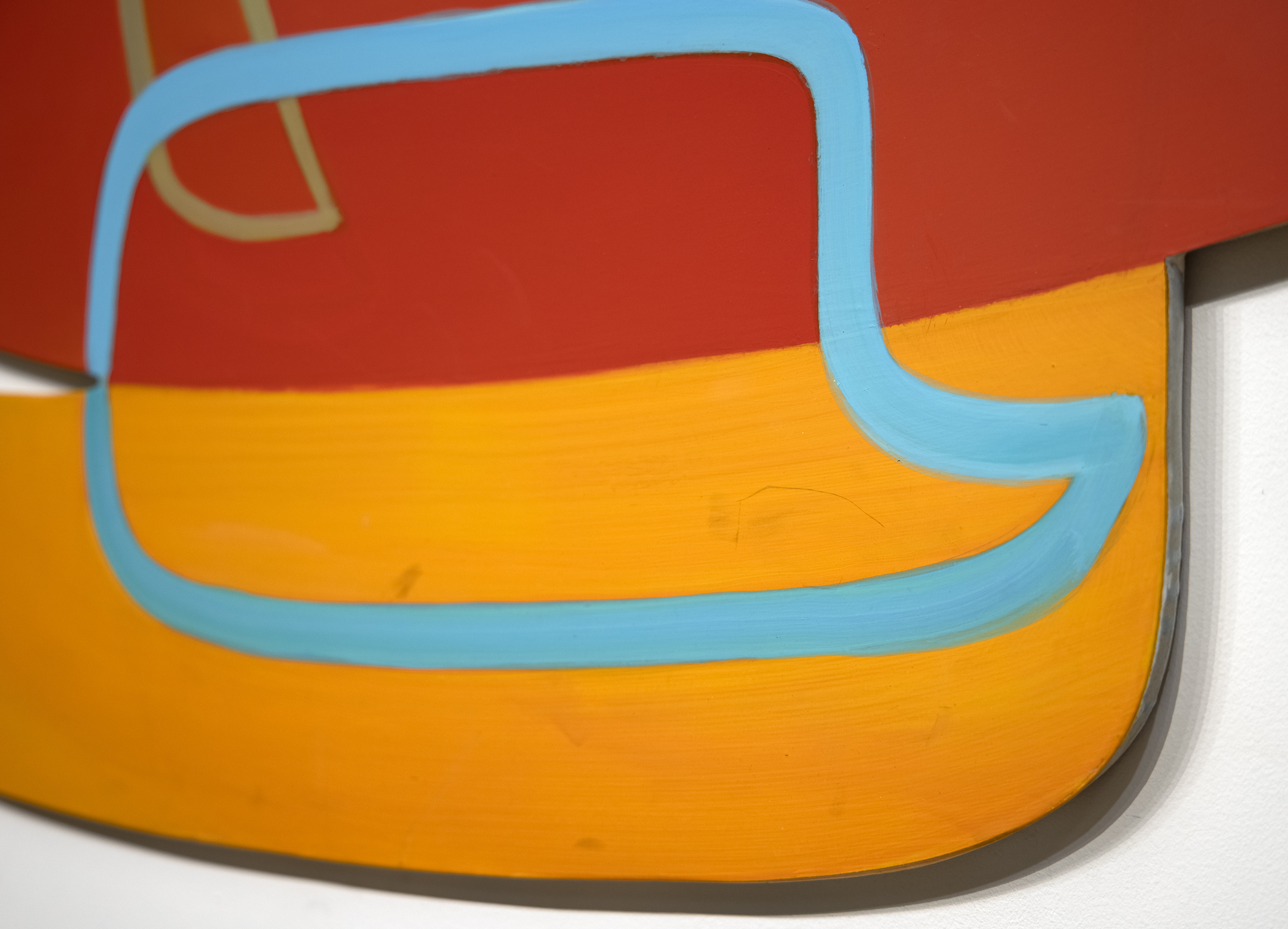 JOANNA POUSETTE-DART - 无题（红色沙漠研究） - 木板上的丙烯酸 - 33 1/2 x 42 x 3/4 英寸。