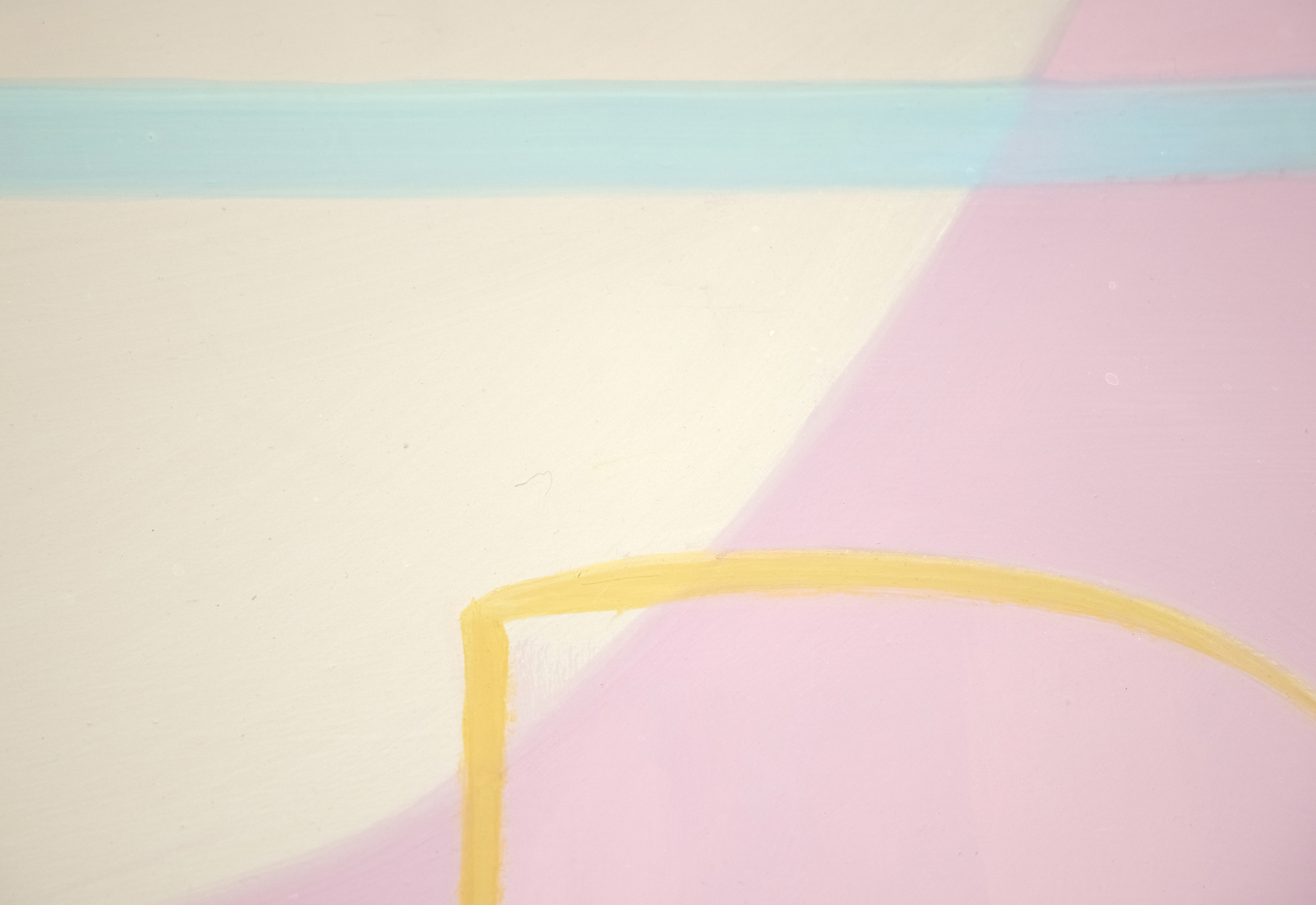 JOANNA POUSETTE-DART - Sin título (Estudio sobre el desierto rojo) - acrílico sobre panel de madera - 33 1/2 x 42 x 3/4 in.