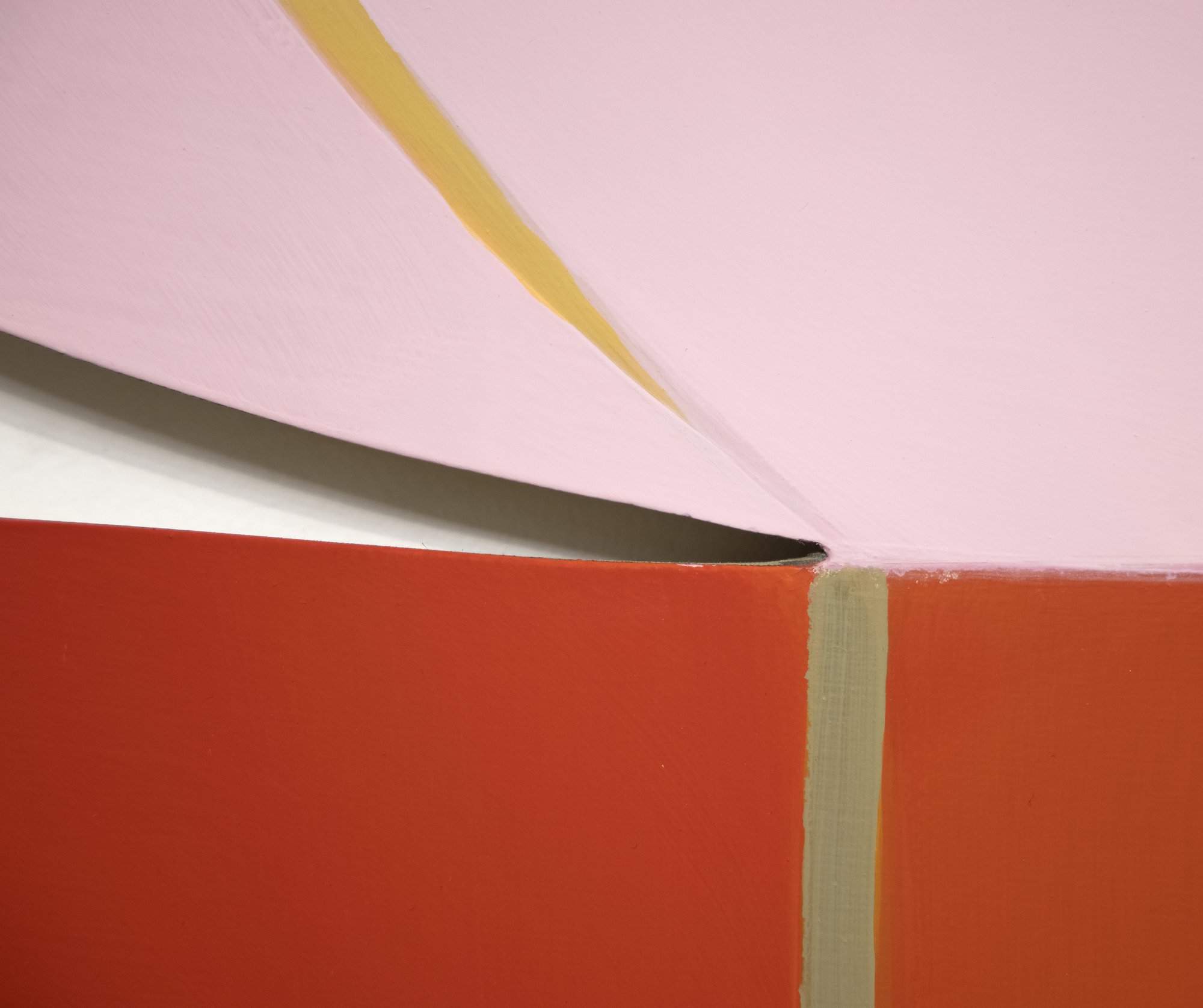 JOANNA POUSETTE-DART - Ohne Titel (Red Desert Study) - Acryl auf Holzplatte - 33 1/2 x 42 x 3/4 Zoll.
