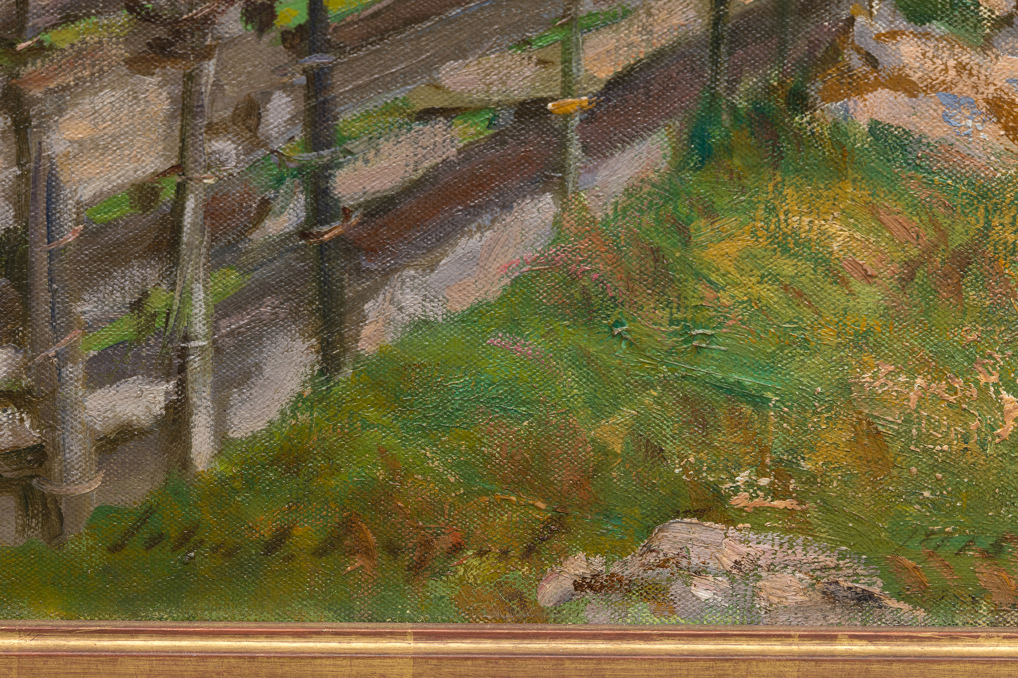 <div><font face=Lato size=3>Painted during John Singer Sargent's trip to the Austrian Tyrol in the summer of 1914, this work captures a moment of profound historical tension as Austria declared war on Serbia that July, placing Sargent at the threshold of the First World War. The painting offers a strikingly intimate and unexpected view of the Alpine landscape, framed from within a sheep pen with the mountain itself largely cropped from sight. This choice of vantage point shifts the viewers focus to the meeting point of the valley and the rising slope, where deep verdant greens anchor the composition and an overcast sky suggests a subtle sense of unease beyond the tranquil pastoral foreground.</font></div><br><br><div>&nbsp;</div><br><br><div><font face=Lato size=3>The work is included in the Sargent catalogue raisonne by Richard Ormond and Elaine Kilmurray, confirming its secure place within the artists documented production. Sargent created several related works during his 1914 stay in the Tyrol across both oil and watercolor, including <em>Tyrolese Interior </em>at The Metropolitan Museum of Art, <em>Woodsheds Tyrol</em> at the Art Institute of Chicago, and <em>Trout Stream</em> <em>in the Tyrol</em> at the de Young Museum. Together these works demonstrate Sargent's sustained engagement with the region and its distinctive light, atmosphere, and rural architecture during this pivotal year.</font></div><br><br><div>&nbsp;</div><br><br><div><font face=Lato size=3>This painting also carries distinguished provenance, having been previously held in the collection of Henry Clay Frick, the American industrialist and founder of the Frick Collection, before being given as a gift to his friend and lawyer Louis Cass Ledyard, who also served as counsel to J P Morgan. Its rarity within Sargents mature Tyrolean subjects is further underscored by the small number of comparable works that have reached the market, with only one closely related painting from this period, A Tyrolese Crucifix from 1915, having appeared at auction in recent decades.</font></div><br><br><div>&nbsp;</div><br><br><div><font face=Lato size=3>Sargents work continues to receive major institutional recognition, including the forthcoming exhibition Sargent Dazzling Paris at the Musee d Orsay in 2025 to 2026, reaffirming the ongoing relevance of his mature European landscapes within the broader narrative of early twentieth century art.</font></div>