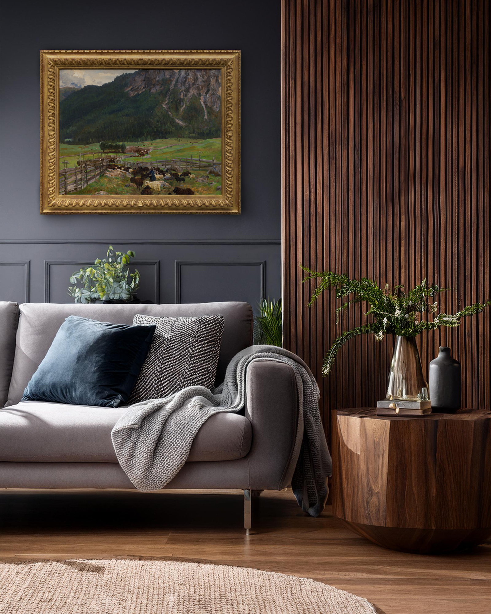 <div><font face=Lato size=3>Painted during John Singer Sargent's trip to the Austrian Tyrol in the summer of 1914, this work captures a moment of profound historical tension as Austria declared war on Serbia that July, placing Sargent at the threshold of the First World War. The painting offers a strikingly intimate and unexpected view of the Alpine landscape, framed from within a sheep pen with the mountain itself largely cropped from sight. This choice of vantage point shifts the viewers focus to the meeting point of the valley and the rising slope, where deep verdant greens anchor the composition and an overcast sky suggests a subtle sense of unease beyond the tranquil pastoral foreground.</font></div><br><br><div>&nbsp;</div><br><br><div><font face=Lato size=3>The work is included in the Sargent catalogue raisonne by Richard Ormond and Elaine Kilmurray, confirming its secure place within the artists documented production. Sargent created several related works during his 1914 stay in the Tyrol across both oil and watercolor, including <em>Tyrolese Interior </em>at The Metropolitan Museum of Art, <em>Woodsheds Tyrol</em> at the Art Institute of Chicago, and <em>Trout Stream</em> <em>in the Tyrol</em> at the de Young Museum. Together these works demonstrate Sargent's sustained engagement with the region and its distinctive light, atmosphere, and rural architecture during this pivotal year.</font></div><br><br><div>&nbsp;</div><br><br><div><font face=Lato size=3>This painting also carries distinguished provenance, having been previously held in the collection of Henry Clay Frick, the American industrialist and founder of the Frick Collection, before being given as a gift to his friend and lawyer Louis Cass Ledyard, who also served as counsel to J P Morgan. Its rarity within Sargents mature Tyrolean subjects is further underscored by the small number of comparable works that have reached the market, with only one closely related painting from this period, A Tyrolese Crucifix from 1915, having appeared at auction in recent decades.</font></div><br><br><div>&nbsp;</div><br><br><div><font face=Lato size=3>Sargents work continues to receive major institutional recognition, including the forthcoming exhibition Sargent Dazzling Paris at the Musee d Orsay in 2025 to 2026, reaffirming the ongoing relevance of his mature European landscapes within the broader narrative of early twentieth century art.</font></div>