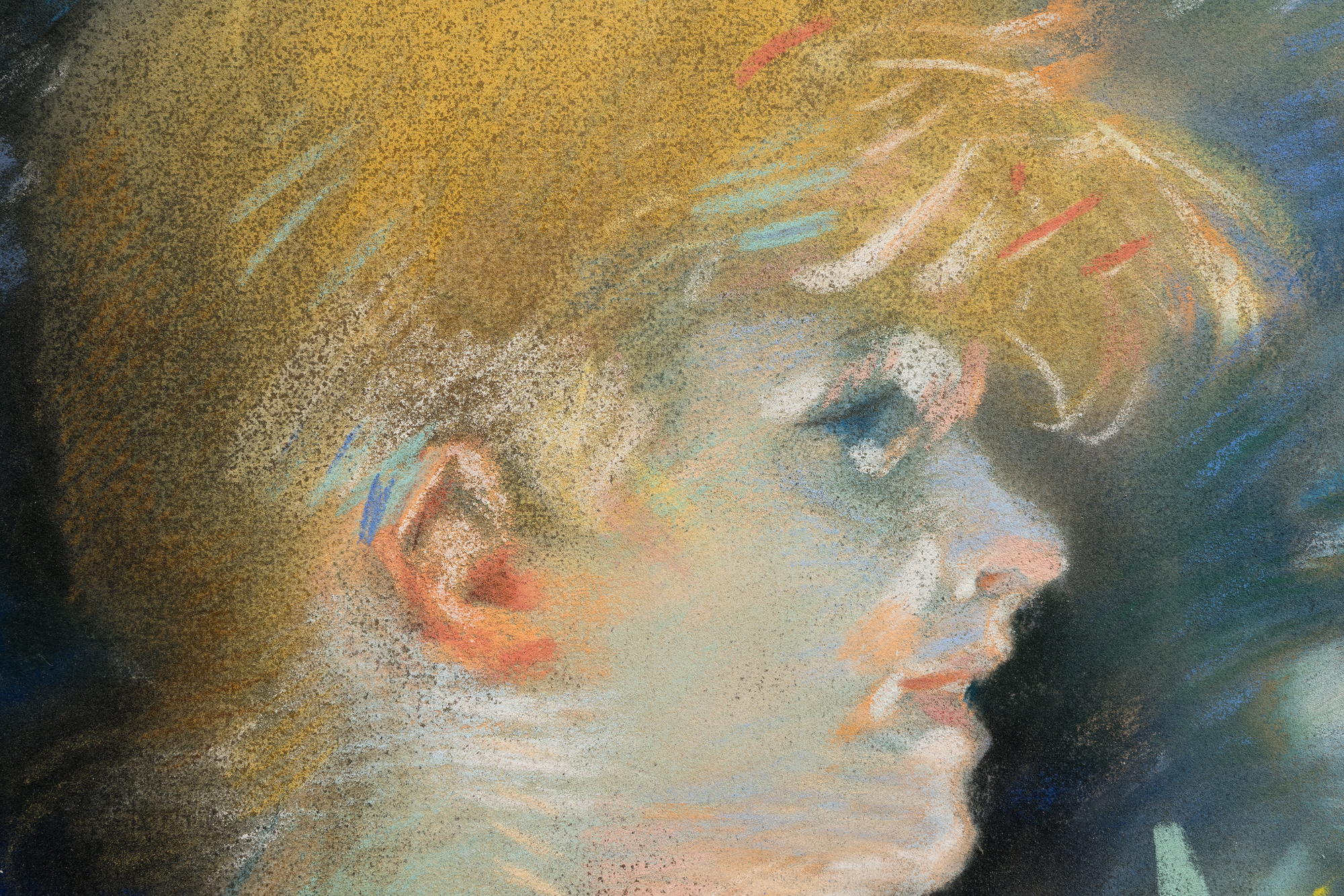 <div>Jules Chéret’s <em>Portrait</em> is a lively pastel chalk on canvas that reveals the painterly sensibility behind the artist best known as the master of Belle Époque poster art. In this composition, two female figures emerge from a whirlwind of color and light, their forms dissolving into strokes of turquoise, rose, and gold. The surface vibrates with movement, recalling the theatrical energy and fleeting glamour that defined fin-de-siècle Paris. Softly modeled yet animated by sweeping gestures, the figures seem caught mid-performance—at once intimate and exuberant. </div><br><br><div>&nbsp;</div><br><br><div>Though widely celebrated for his advertising posters, Chéret was deeply influenced by the Rococo masters, particularly Jean-Honoré Fragonard and Antoine Watteau. Their spirit of elegance, sensuality, and decorative flourish permeates this work, where lightness of touch and chromatic brilliance take precedence over strict realism. These same qualities made his vivid lithographic posters for the Eldorado, the Olympia, the Folies Bergère, the Théâtre de l’Opéra, the Alcazar d’Été, and the Moulin Rouge iconic emblems of Parisian modern life. </div><br><br><div>&nbsp;</div><br><br><div>Chéret’s success in poster design helped launch a new generation of artists, including Charles Gesmar and Henri de Toulouse-Lautrec, solidifying the poster as a legitimate artistic medium. While he achieved recognition as a painter, it was his advertising imagery—initially undertaken to earn a living but later pursued with conviction—that secured his legacy. Honored with a posthumous exhibition at the Salon d’Automne in 1933, Chéret’s works are now held in major institutions including The Museum of Modern Art, the Musée d’Orsay, the Hermitage Museum, and the Art Institute of Chicago, affirming his enduring place in the history of modern art. </div>