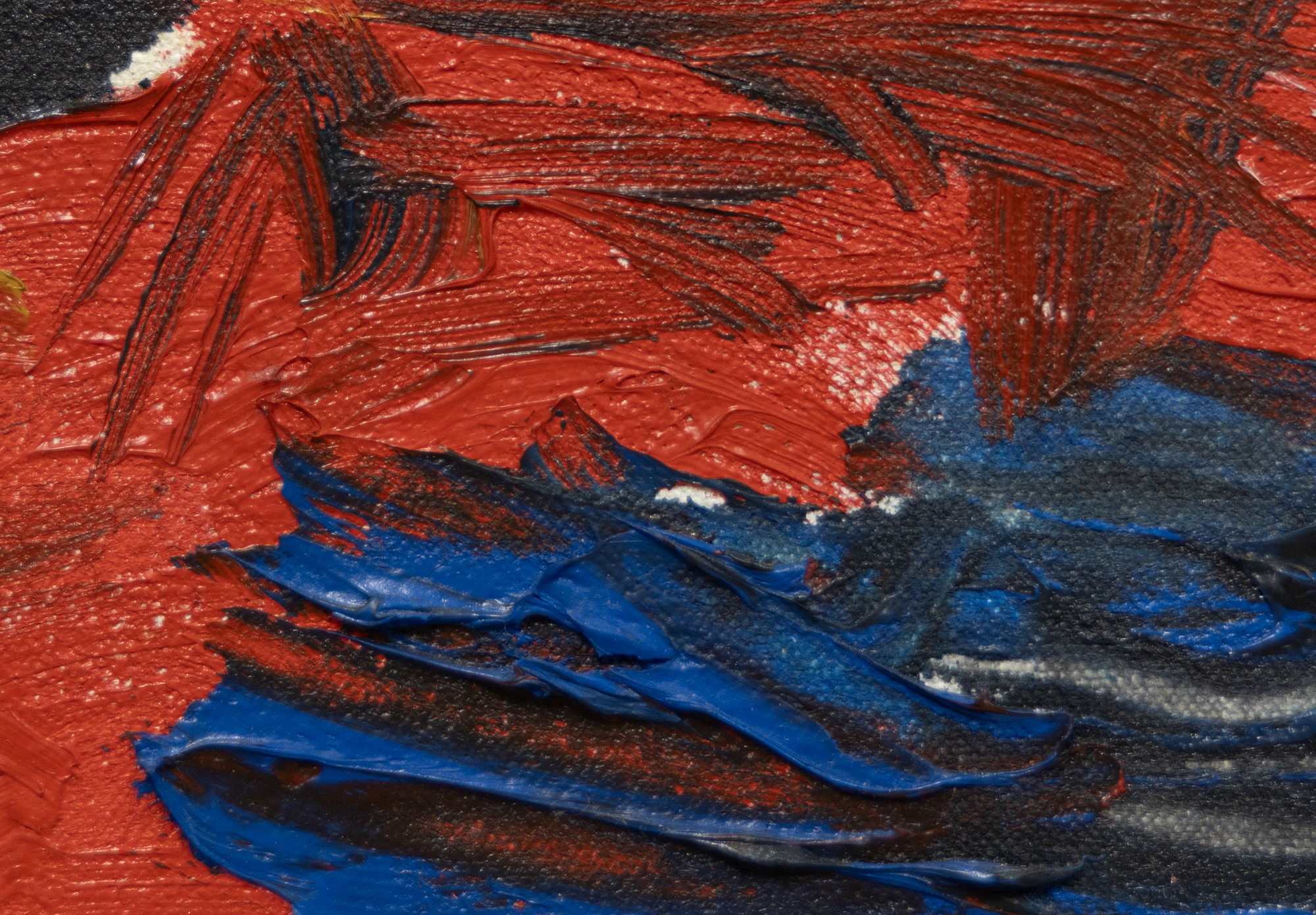 KAREL APPEL - Head in the Storm - キャンバスに油彩 - 10 x 14 1/4 in.