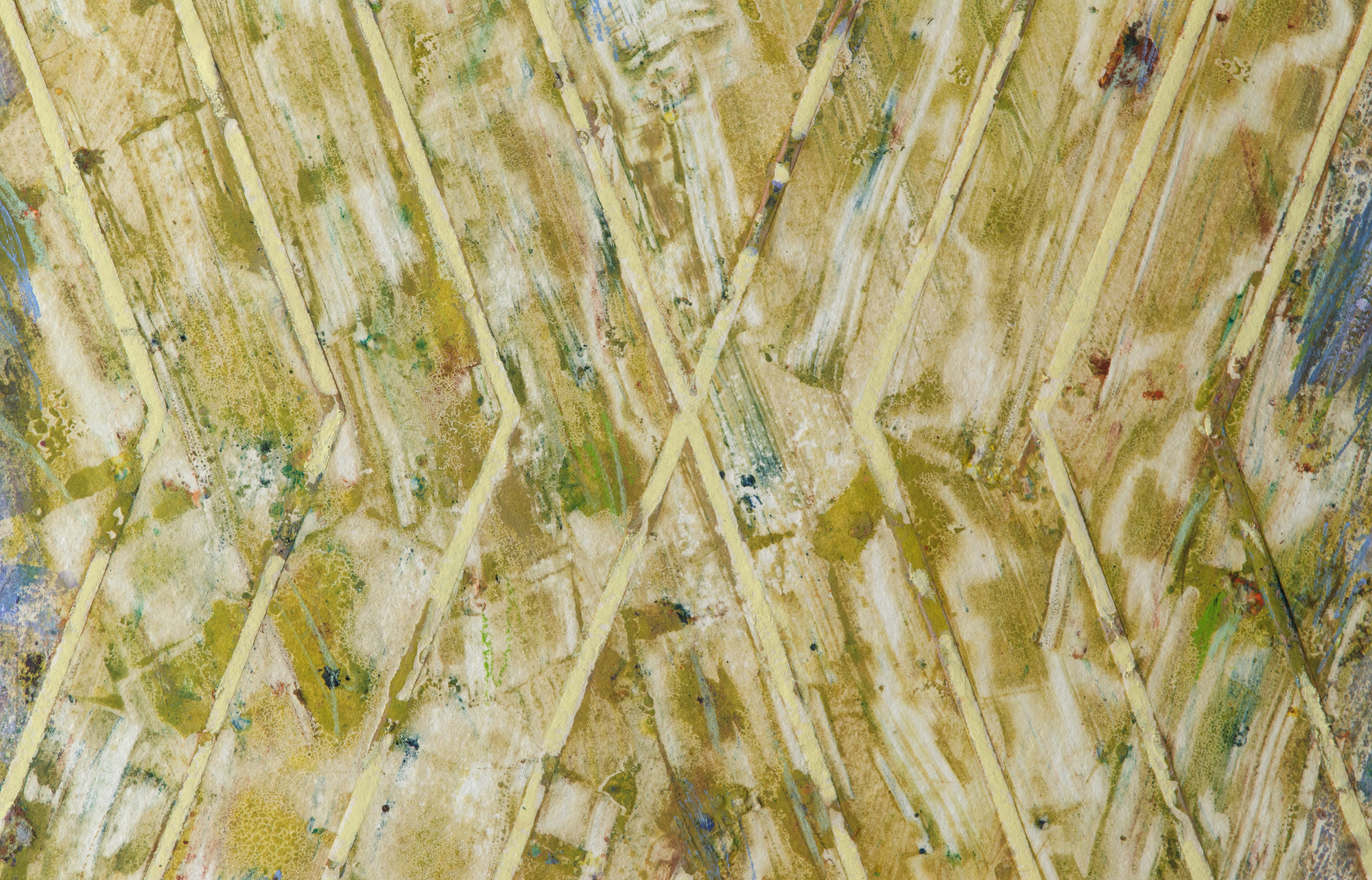 KENNETH NOLAND - Winds 82-23 - painted monotype on handmade paper - 86 1/2 x 31 3/8 in.