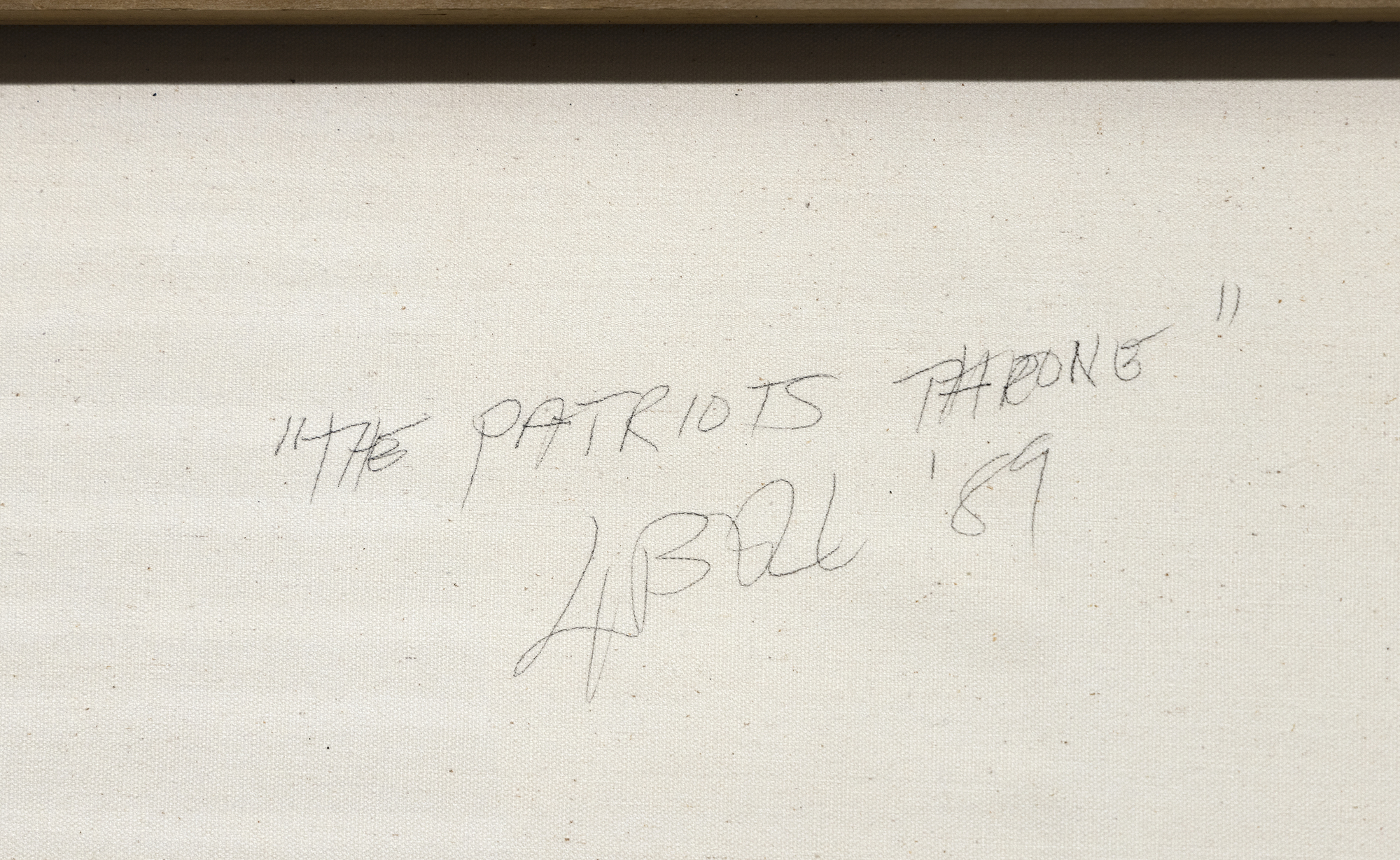 LARRY BELL - Patriots Throne - huile et métal sur toile - 63 x 41 1/2 x 1 1/4 in.