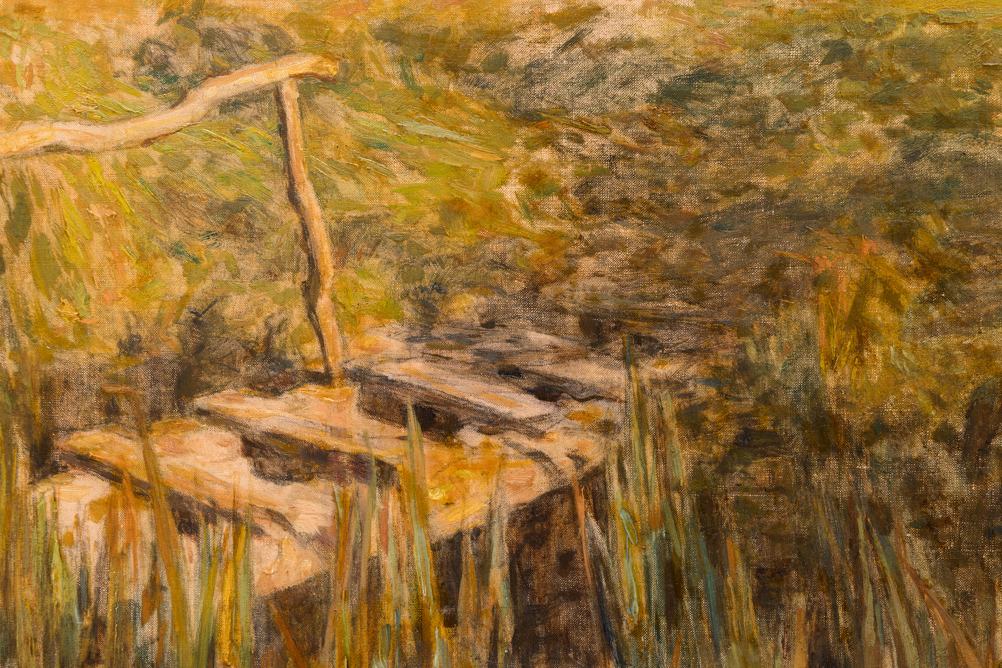 LEON AUGUSTIN LHERMITTE - The Milk Maid - oil on canvas - 28 x 33 1/4 in.