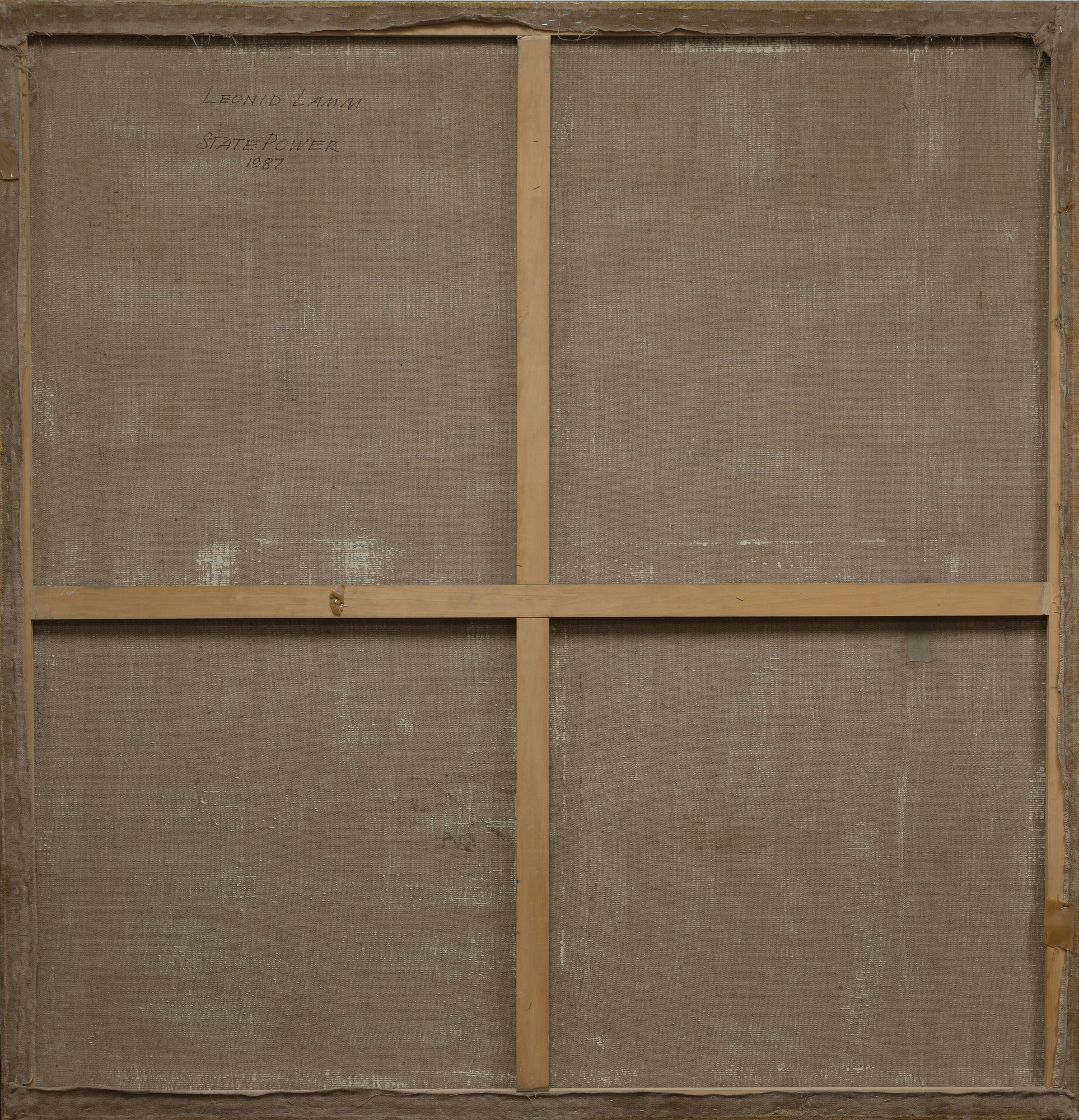 LEONID LAMM - State Power LEONID LAMM - State Power - oil on canvas - 68 3/8 x 66 x 1 in.