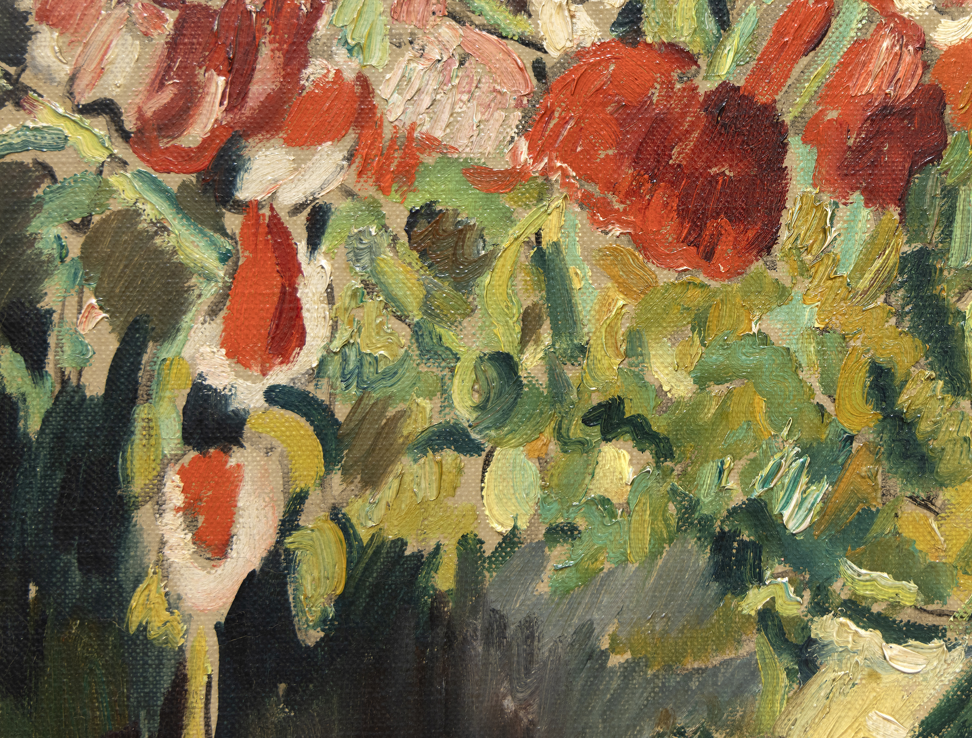 لويس فالتات - مزهرية دي كوكيليكوتس - زيت على قماش - 23 1/2 × 19 بوصة.