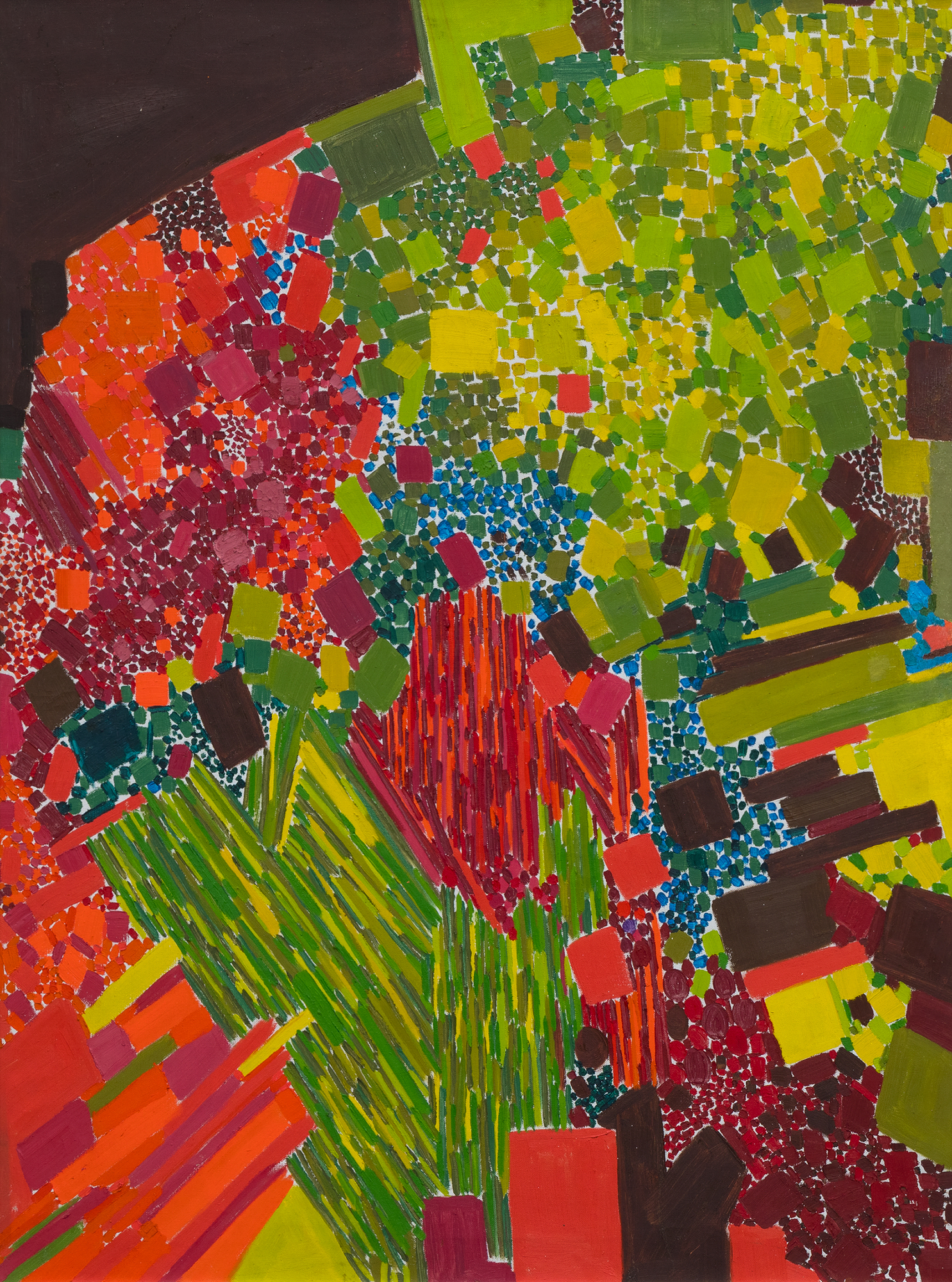 LYNNE MAPP DREXLER - Sporadic Spring LYNNE MAPP DREXLER - Sporadic Spring - oil on canvas - 40 x 29 1/2 in.