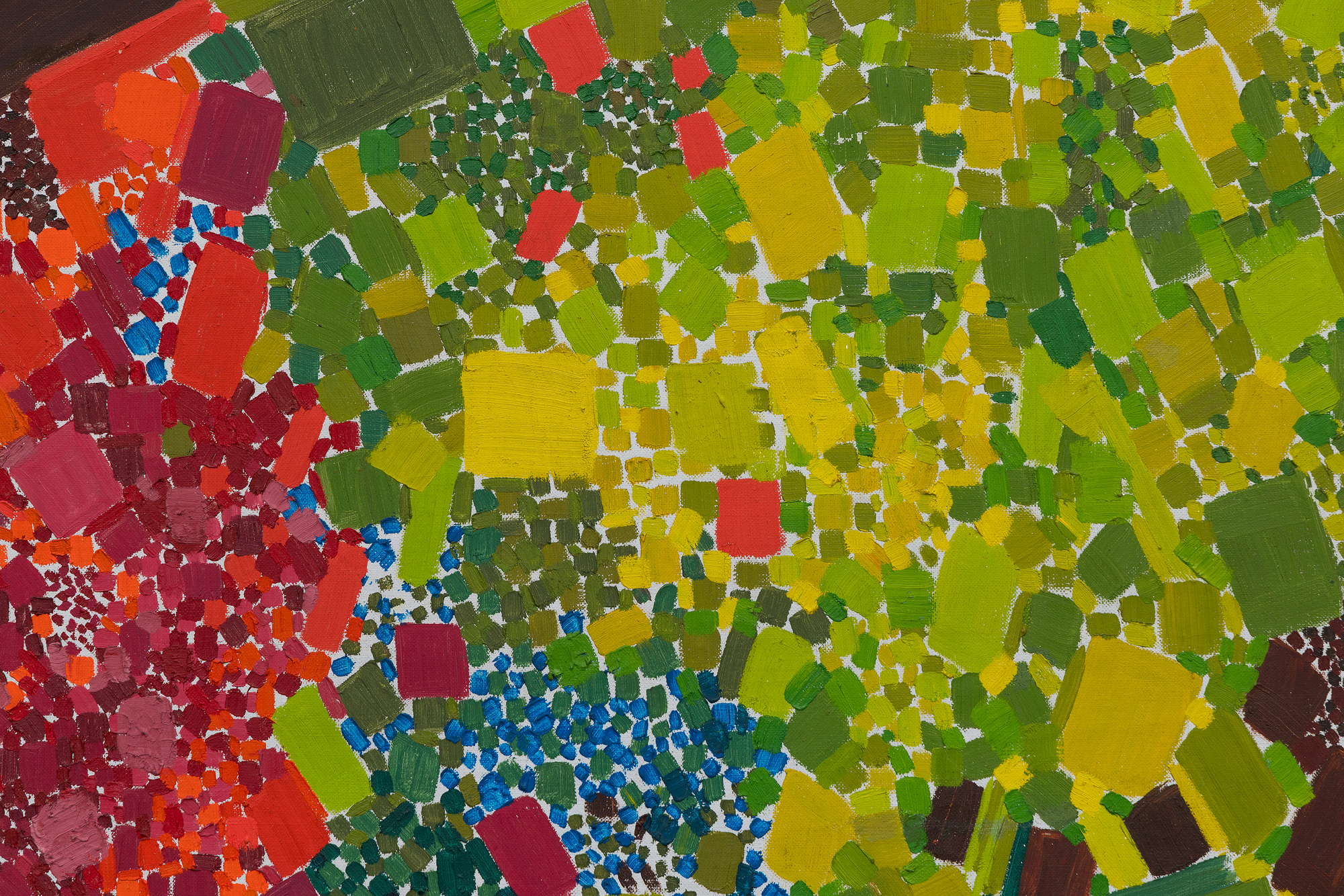 LYNNE MAPP DREXLER - Sporadic Spring LYNNE MAPP DREXLER - Sporadic Spring - oil on canvas - 40 x 29 1/2 in.