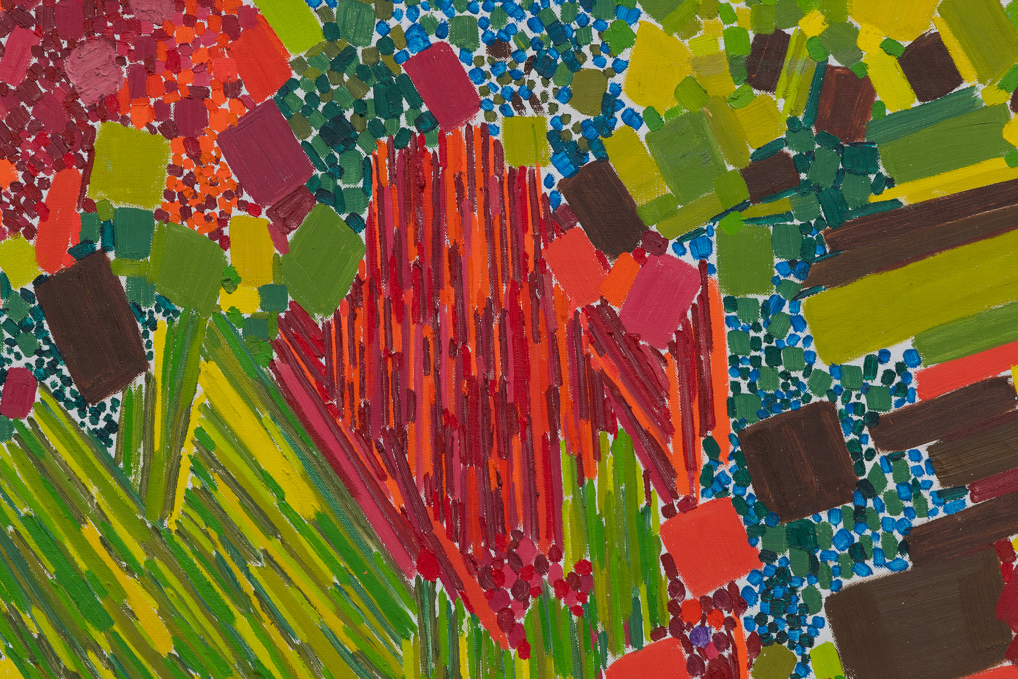 LYNNE MAPP DREXLER - Sporadic Spring LYNNE MAPP DREXLER - Sporadic Spring - oil on canvas - 40 x 29 1/2 in.