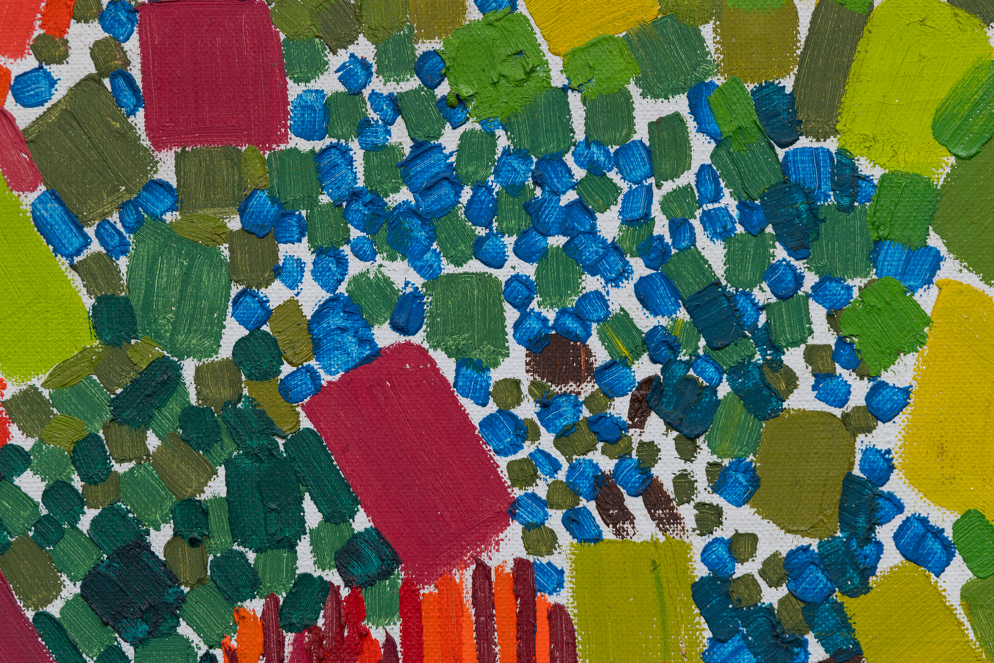 LYNNE MAPP DREXLER - Sporadic Spring LYNNE MAPP DREXLER - Sporadic Spring - oil on canvas - 40 x 29 1/2 in.