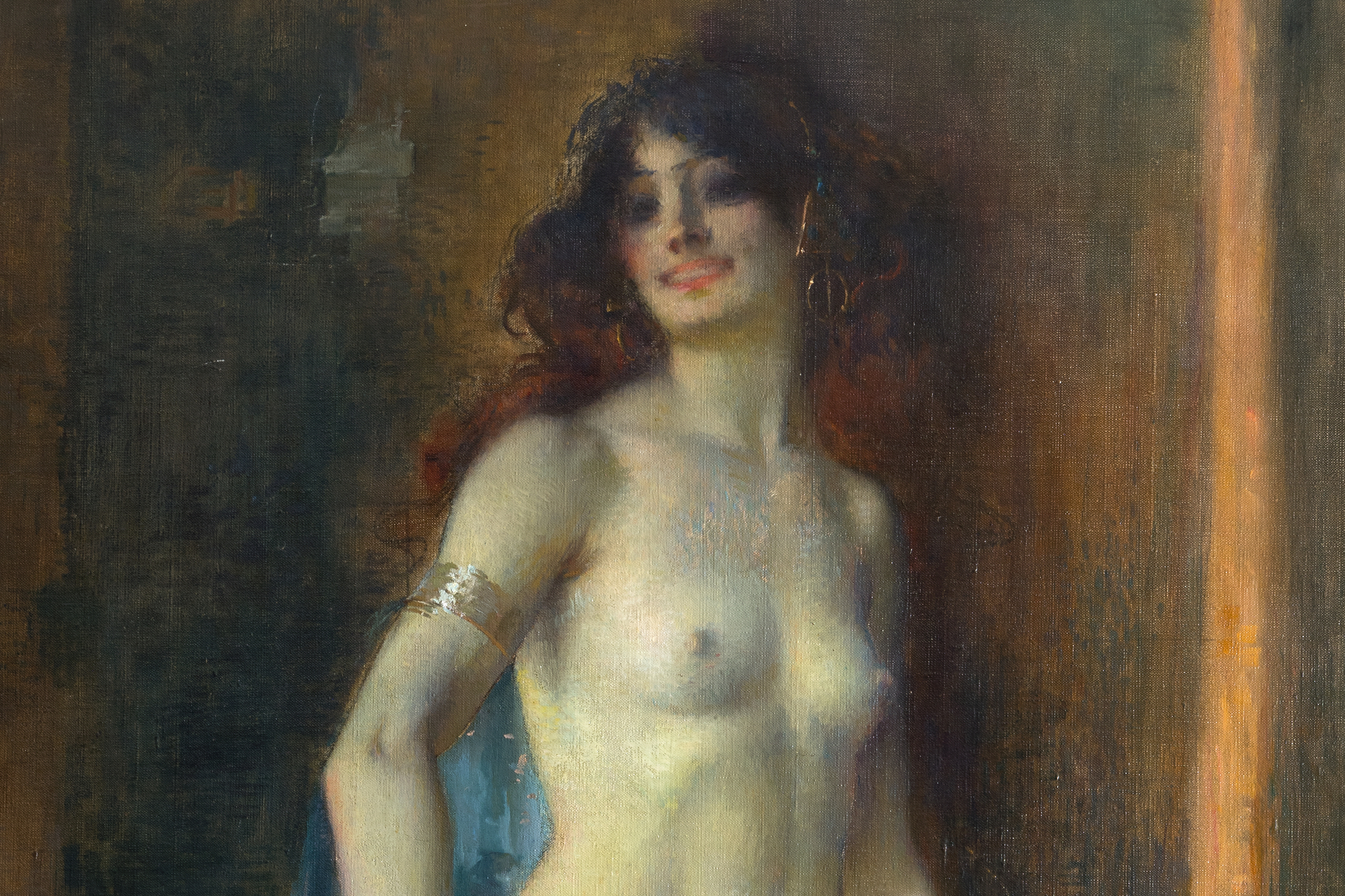 MARIE FELIX HIPPOLYTE-LUCAS - Salome - oil on canvas - 77 x 38 1/8 in.