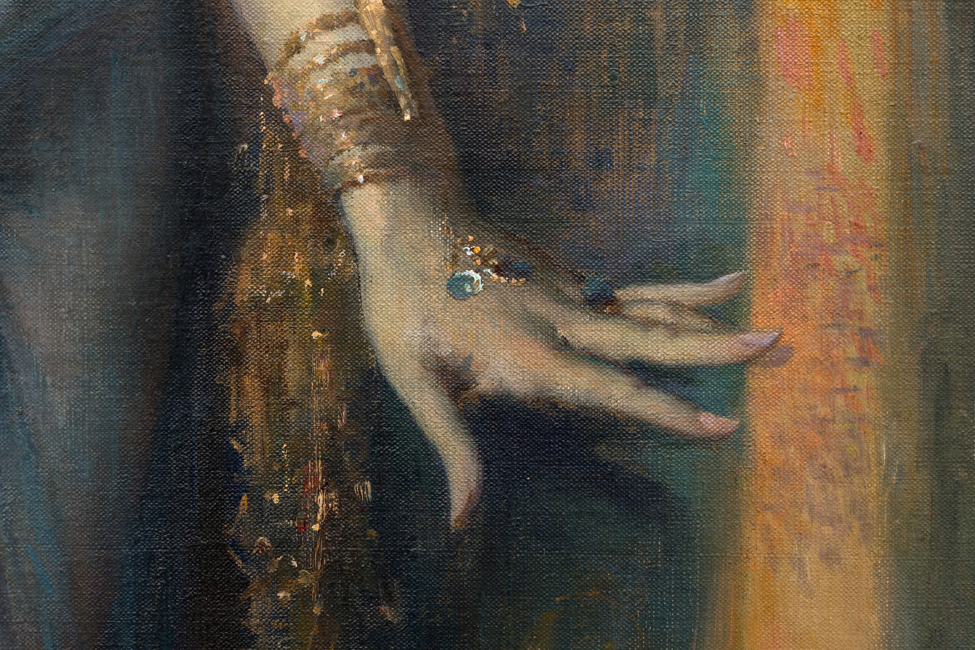 MARIE FELIX HIPPOLYTE-LUCAS - Salome - oil on canvas - 77 x 38 1/8 in.