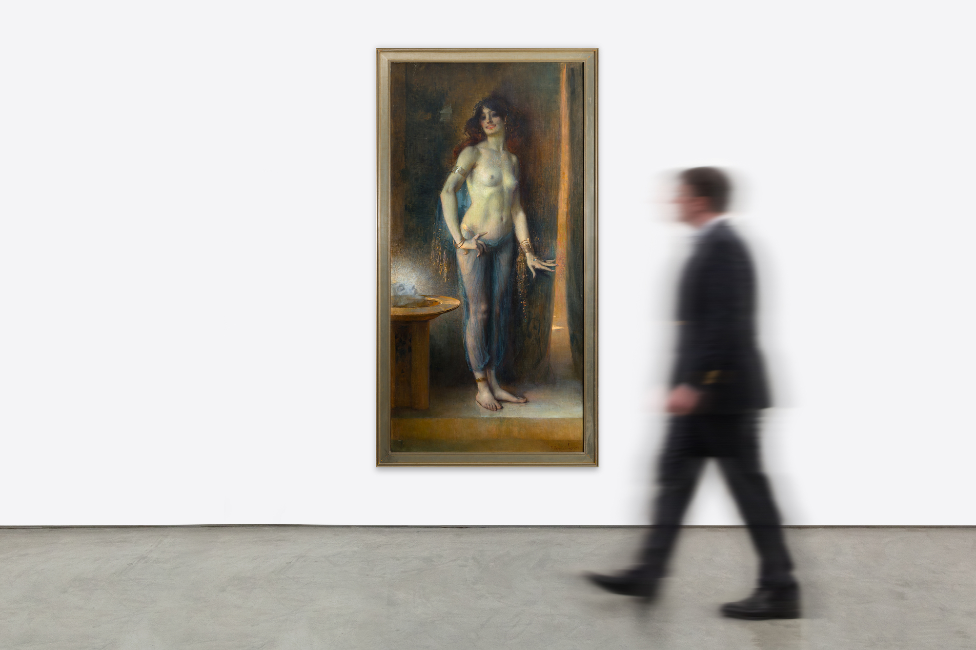 MARIE FELIX HIPPOLYTE-LUCAS - Salome - oil on canvas - 77 x 38 1/8 in.