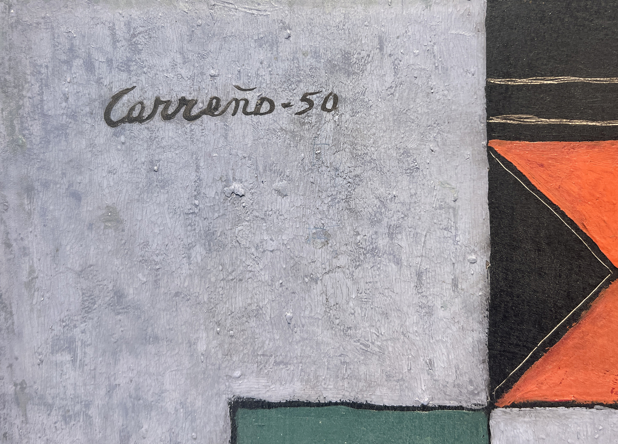 MARIO CARRENO - Guitarrista - 板上油画 - 20 x 24 英寸。
