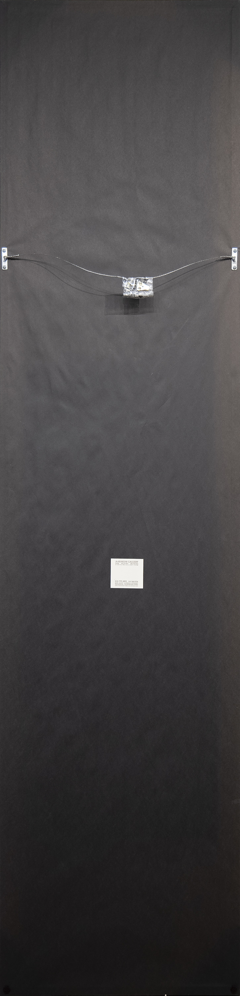 MASAMI TERAOKA - 洛杉矶寿司鬼故事/飞行寿司 - 纸上水彩画，装裱成卷轴 - 90 x 17 1/4 英寸。