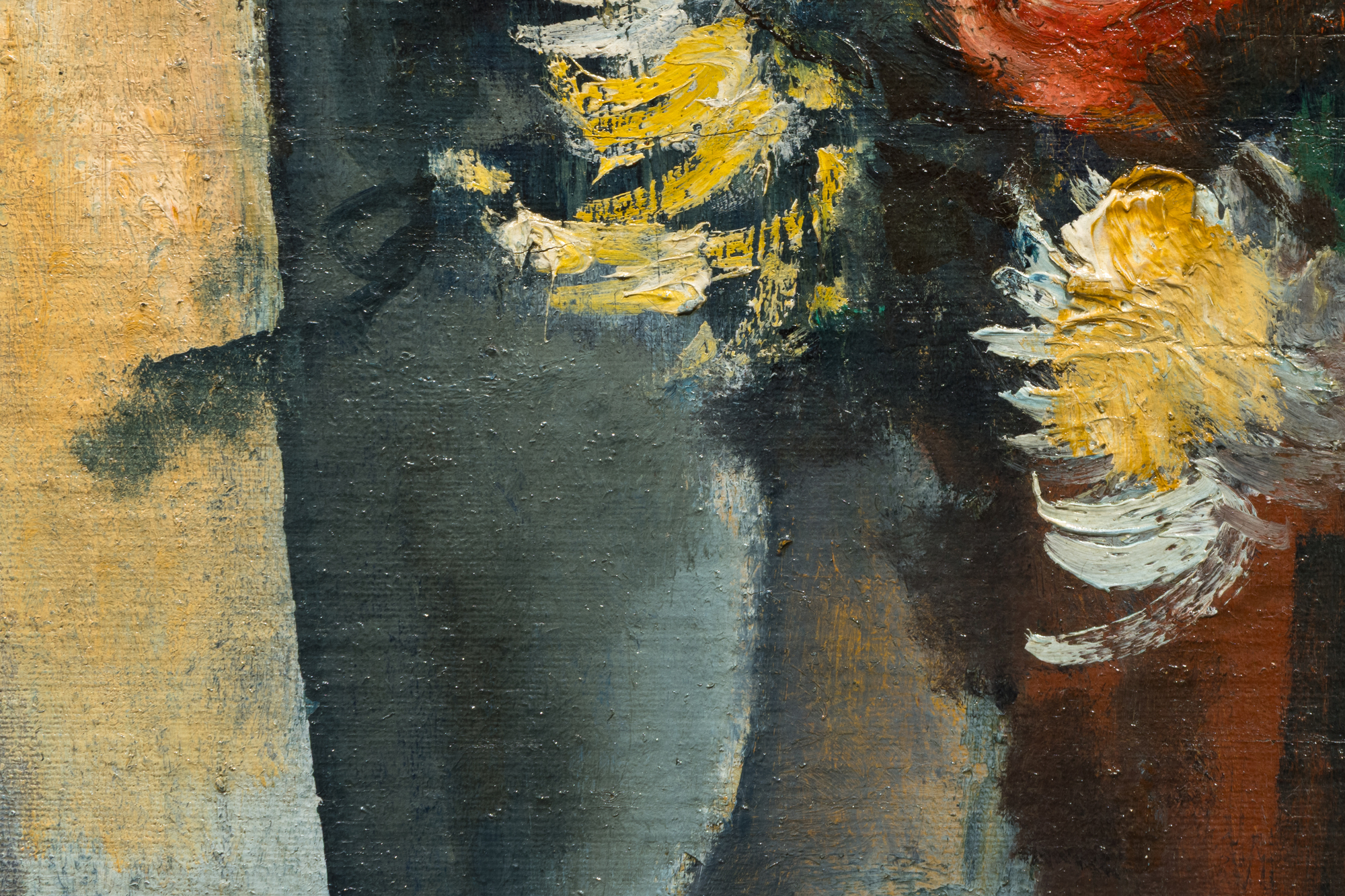 MAURICE DE VLAMINCK - Fleurs dans un vase - oil on canvas - 21 1/4 x 15 in.