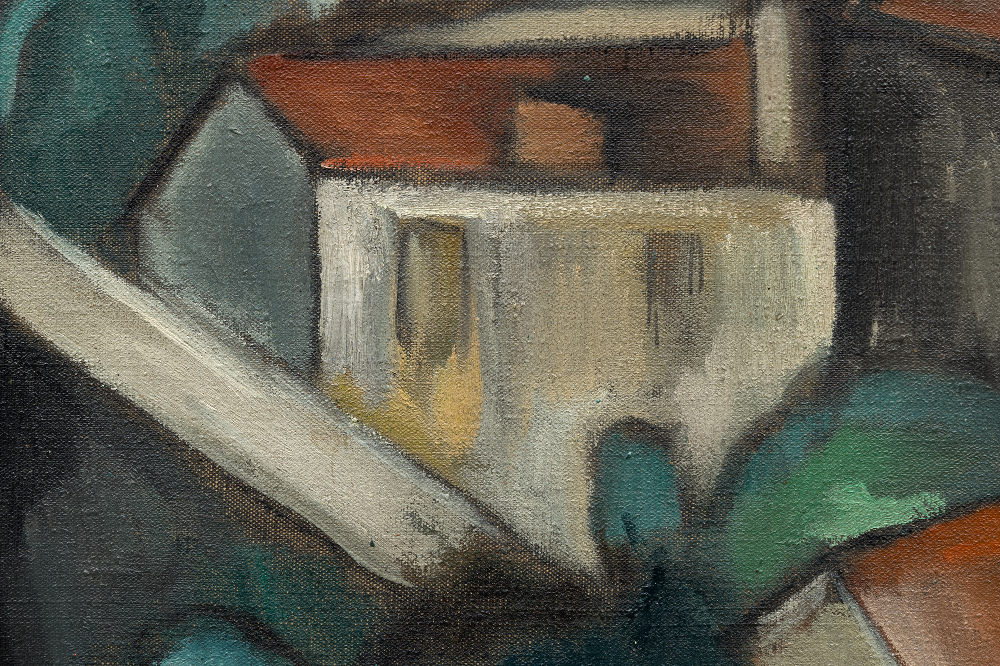 MAURICE DE VLAMINCK - Le Viaduc de Saint-Germain-en-Laye <div><font face=Lato size=3>Maurice de Vlaminck’s <em>Le Viaduc de Saint-Germain-en-Laye</em> (circa 1910-1911), an arresting oil on canvas framed in ornate gold, captures the industrial elegance of a viaduct west of Paris. This work, set to be included in the forthcoming catalogue raisonné by the Wildenstein Plattner Institute, reflects Vlaminck’s fascination with the Saint-Germain area. Known for painting its urban landscapes and Seine-side scenes, he infused this particular scene with angular Cubist elements gaining traction in early 20th-century art. The viaduct, built in the 1880s to carry the Paris-Saint-Germain railway line, looms with golden arches against a turbulent gray sky, its unyielding structure juxtaposed with the fractured rooflines of quaint village houses. </font></div>
<br>
<br><div><font face=Lato size=3> </font></div>
<br>
<br><div><font face=Lato size=3>Vlaminck’s bold brushstrokes and muted palette create a textured, almost sculptural effect, with trees and rooftops rendered in dynamic, faceted shapes. The overcast sky enhances the scene’s ambient intensity, while the viaduct’s arches dominate, symbolizing modernity amid rural charm. This work exemplifies his early Fauvist roots evolving into Cubist influences, showcasing a pioneering style. </font></div>
<br>
<br><div><font face=Lato size=3> </font></div>
<br>
<br><div><font face=Lato size=3>A resident of the region, Vlaminck frequently depicted its evolving landscape, blending tradition with innovation. "Le Viaduc de Saint-Germain-en-Laye" offers collectors a rare glimpse into his transformative period. Its striking composition and historical context make it a compelling addition to any collection, celebrating Vlaminck’s contribution to modern art’s development. </font></div>