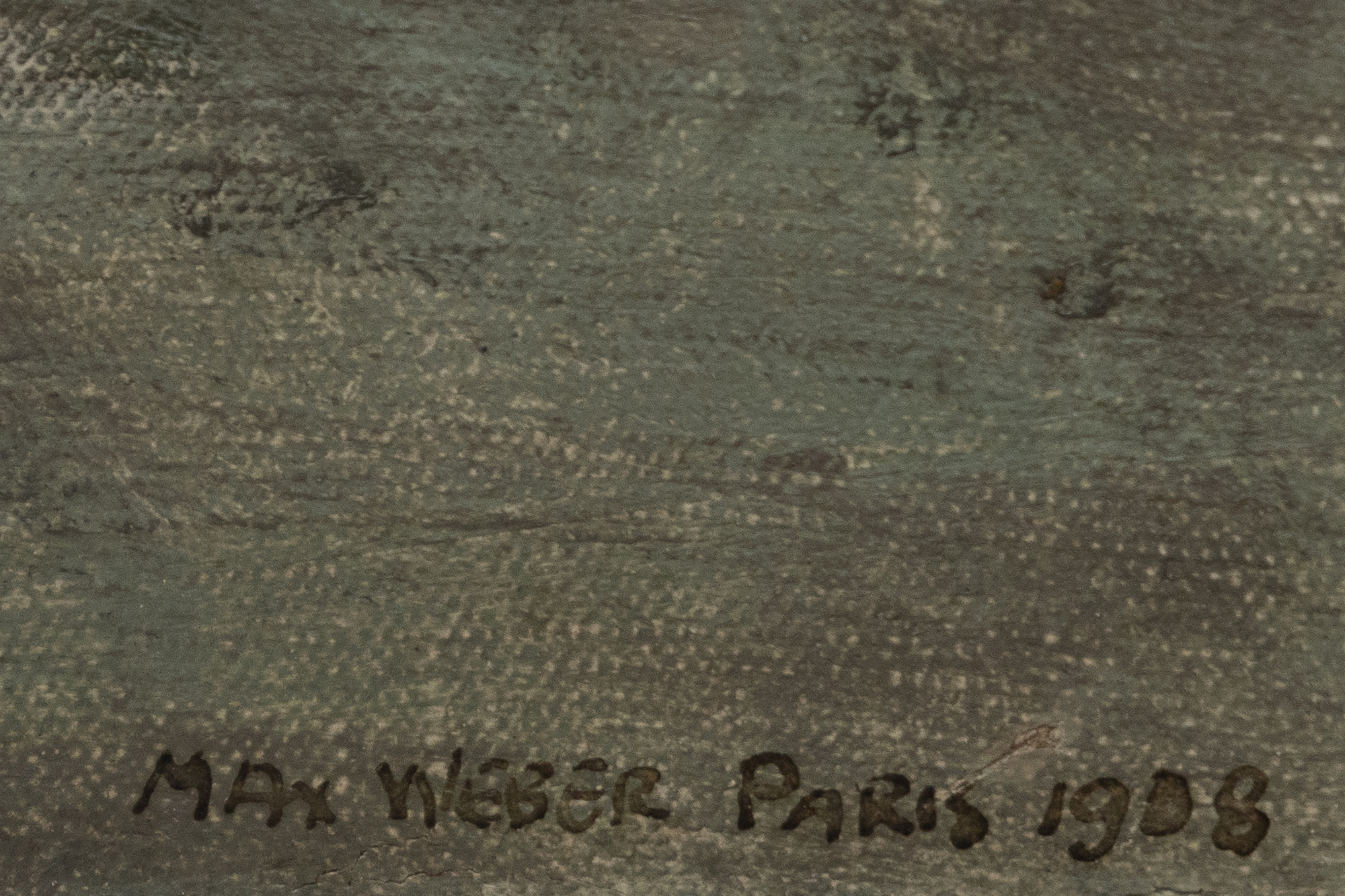 Max Weber moved to Paris in 1905 when the city was the epicenter of artistic innovation. His early works demonstrate the contemporaneous influence of Fauvism’s bold color palette and Cubism’s fragmented representation of reality. However, Weber did not merely imitate these styles; he integrated and reinterpreted them to create something his own. Weber’s importance lies not just with his abstract works, but also in his role as a conduit of modernist ideas. Weber played a crucial role in the transatlantic dialogue that helped shape the course of American art in the twentieth century. His depictions of female figures showcase a synthesis of the abstract and the representational, capturing the essence of his subjects while breaking away from traditional figurative works.