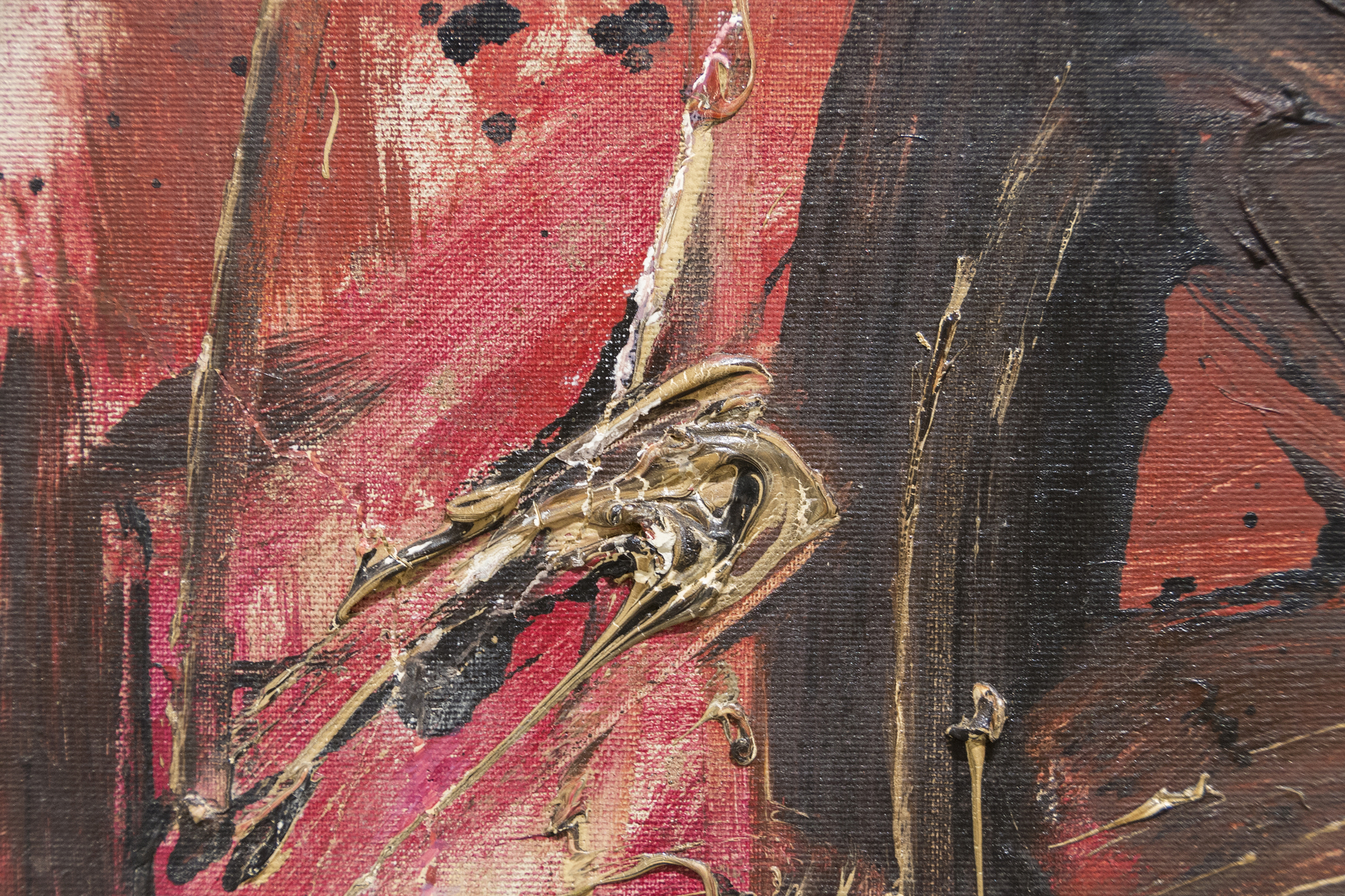 <div><font face=Aptos size=3 color=black>Michael Corinne West’s story is a significant one. A prolific painter and poet at the forefront of the Abstract Expressionist movement, West is the artist least likely to be acknowledged as standing among the first generation with the core group of male artists. Placed in a confrontational role as one of the few women defying a male-dominated mythology, she shifted to gestural painting in the mid-1940s, often laying the canvases on the floor and working like Jackson Pollock. Her earliest work in black and white predates Franz Kline’s by several years. It included “<em>Black and White” </em>of 1947, which impressed Clement Greenberg, who was never inclined to dish a gratuitous compliment. Despite the changing tides of art and fashion, her devotion to mysticism, inner emotional states, and the subconscious as they relate to Abstract Expressionism continued unfazed and steady.  </font></div>
<br>
<br><div> </div>
<br>
<br><div><font face=Aptos size=3 color=black>“<em>The Day After</em>,” painted in 1963, is West’s visceral, abstract response to a pivotal moment in American history — the assassination of President John F. Kennedy. The overlapping layers of saturated blood-red tones clashing with forceful strokes of black suggest the rupture in the national consciousness and evoke feelings of disruption and confusion, embodying the artist’s internalized grief. West transformed the event into a deeply personal expression of mourning, capturing the weight of a nation’s sorrow in a form that defies literal representation yet speaks volumes emotionally.  </font></div>
