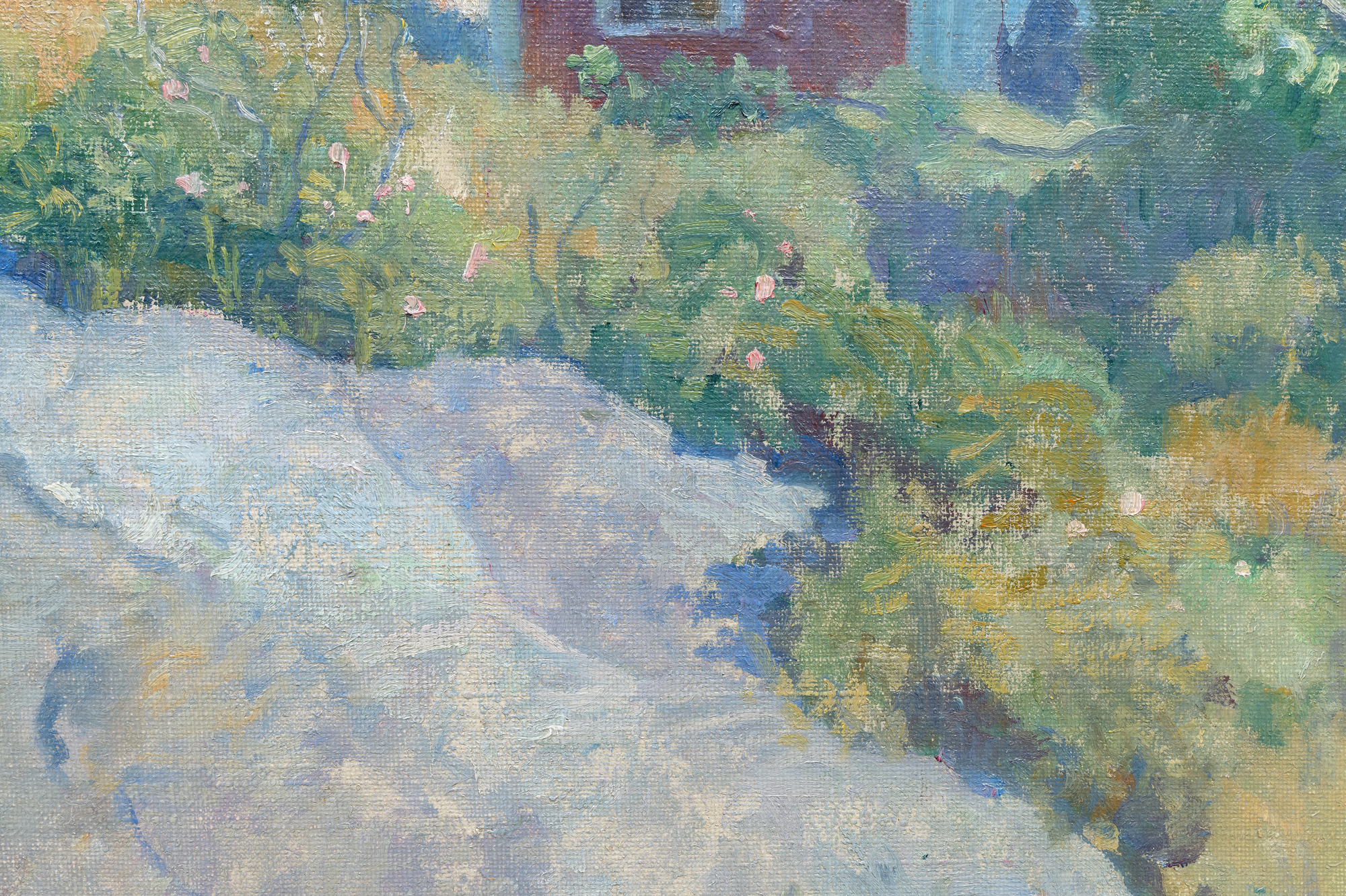 N.C. WYETH - Port Clyde Harbor, Maine - oil on canvas - 35 x 39 in.