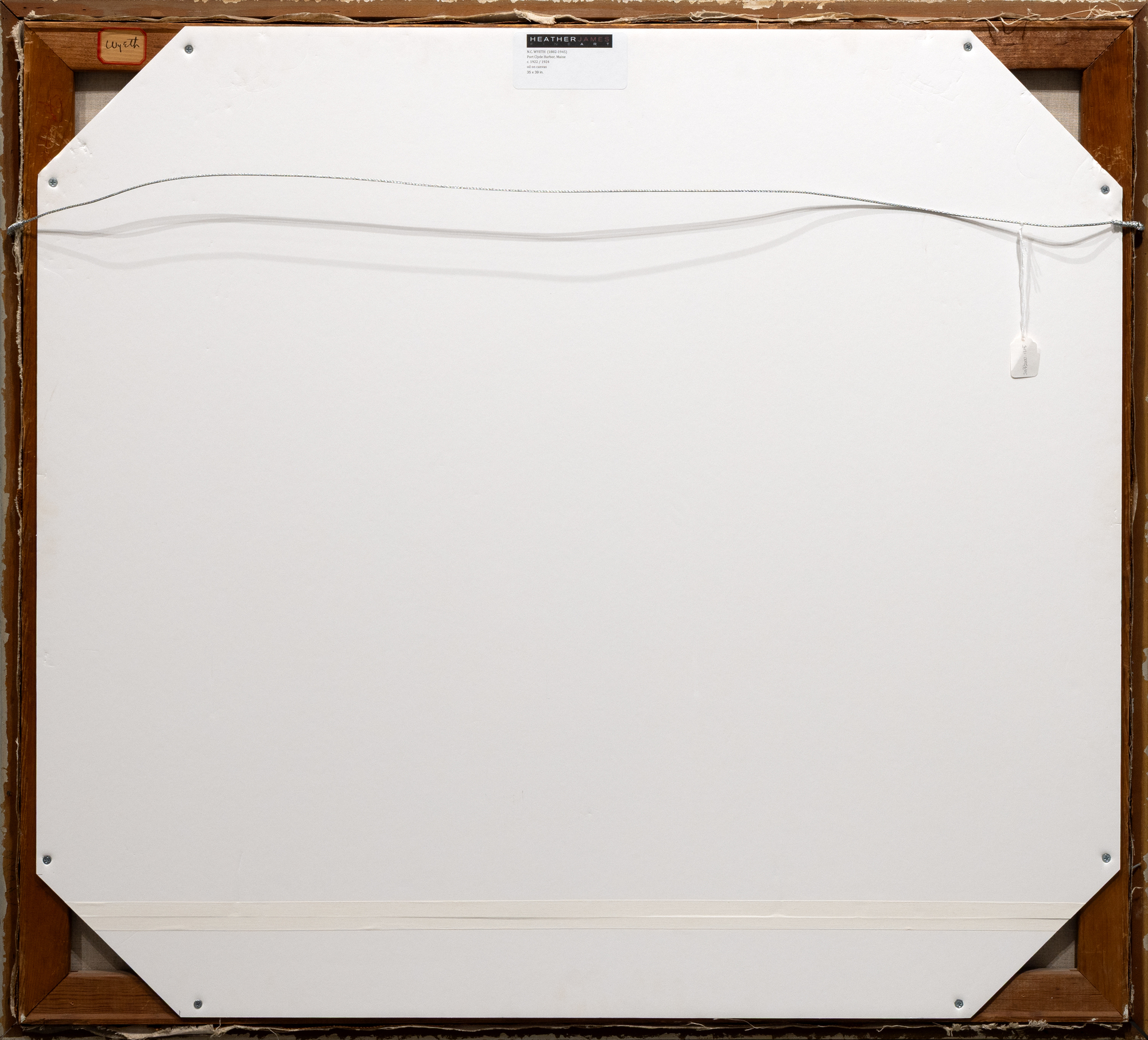 N.C. WYETH - Port Clyde Harbor, Maine - oil on canvas - 35 x 39 in.