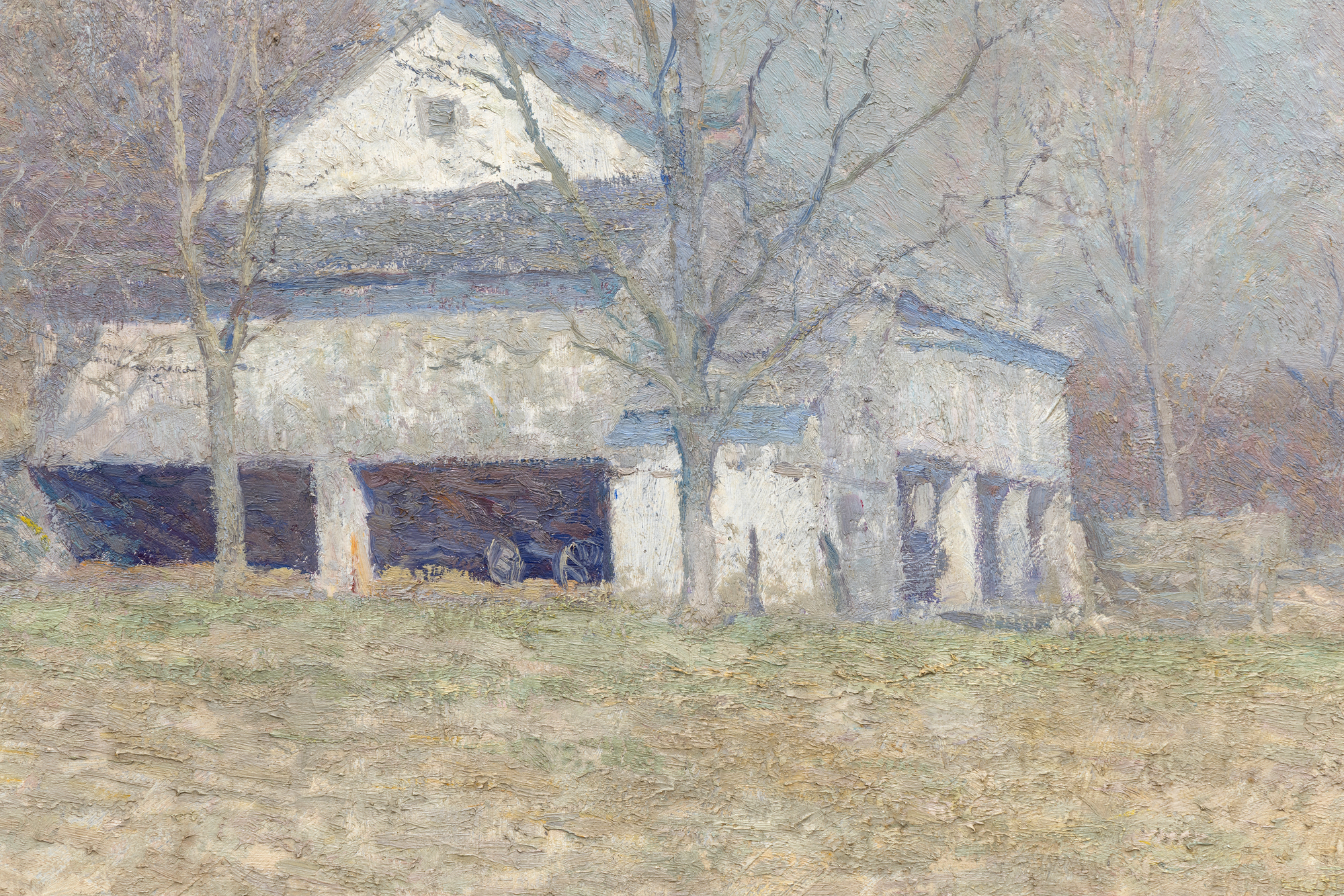 N.C. WYETH - Pyle's Barn - oil on canvas - 25 1/4 x 30 1/4 in.