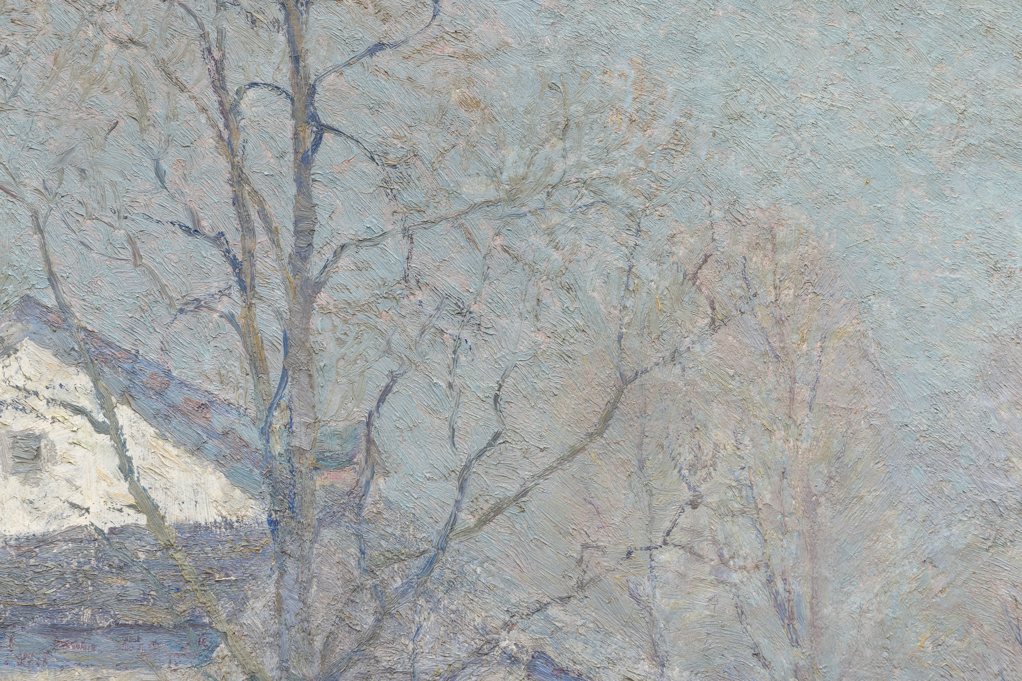 N.C. WYETH - Pyle's Barn - oil on canvas - 25 1/4 x 30 1/4 in.