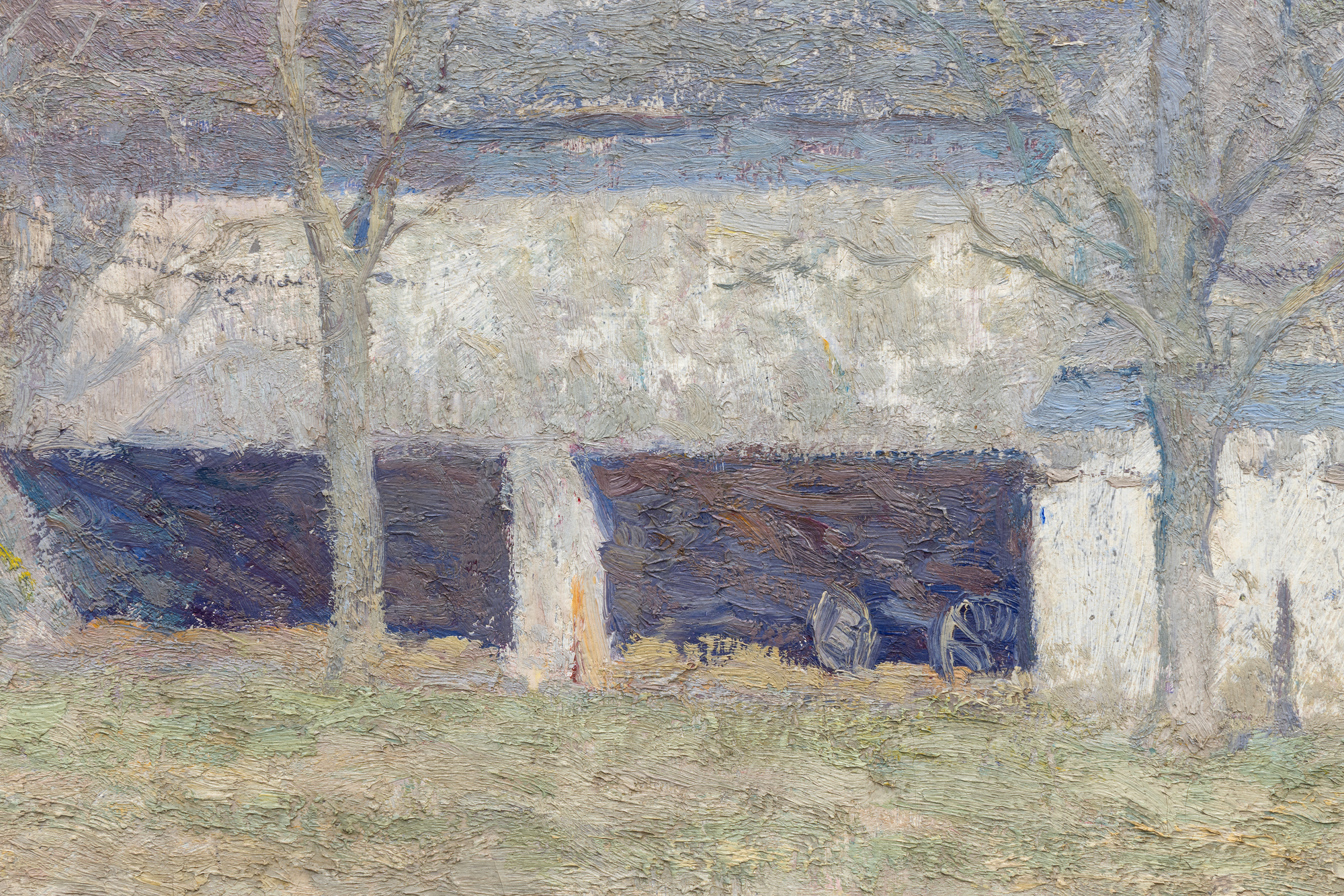 N.C. WYETH - Pyle's Barn - oil on canvas - 25 1/4 x 30 1/4 in.