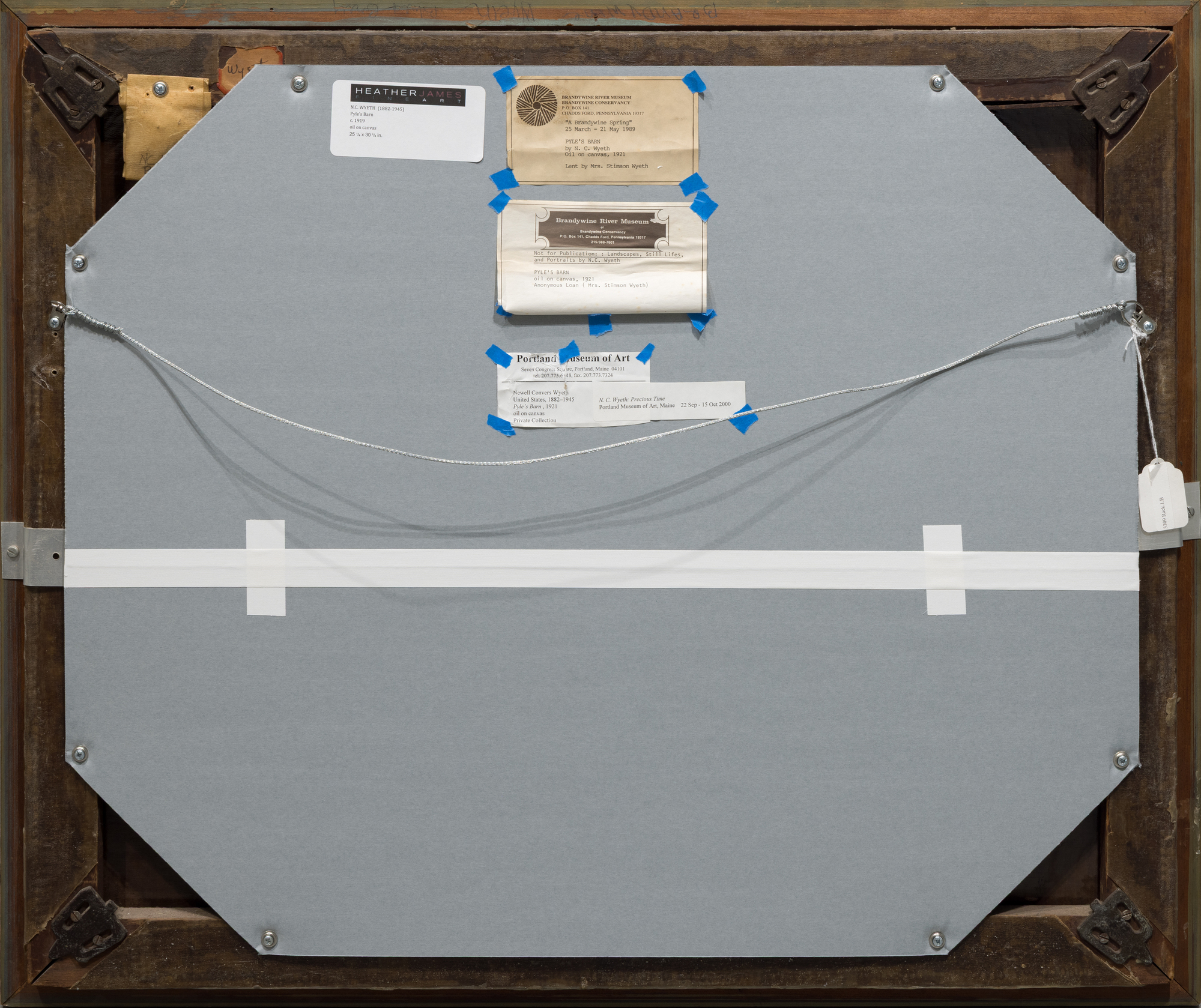 N.C. WYETH - Pyle's Barn - oil on canvas - 25 1/4 x 30 1/4 in.