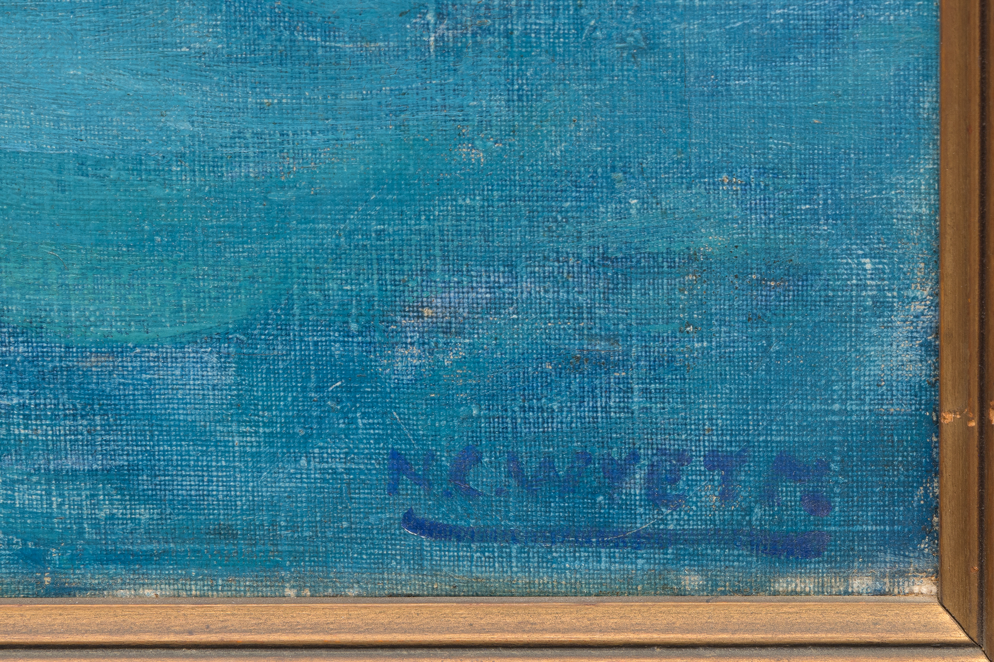 N.C. WYETH - The Sailing of the Yellow Cog - oil on canvas - 40 x 30 x 1 in.