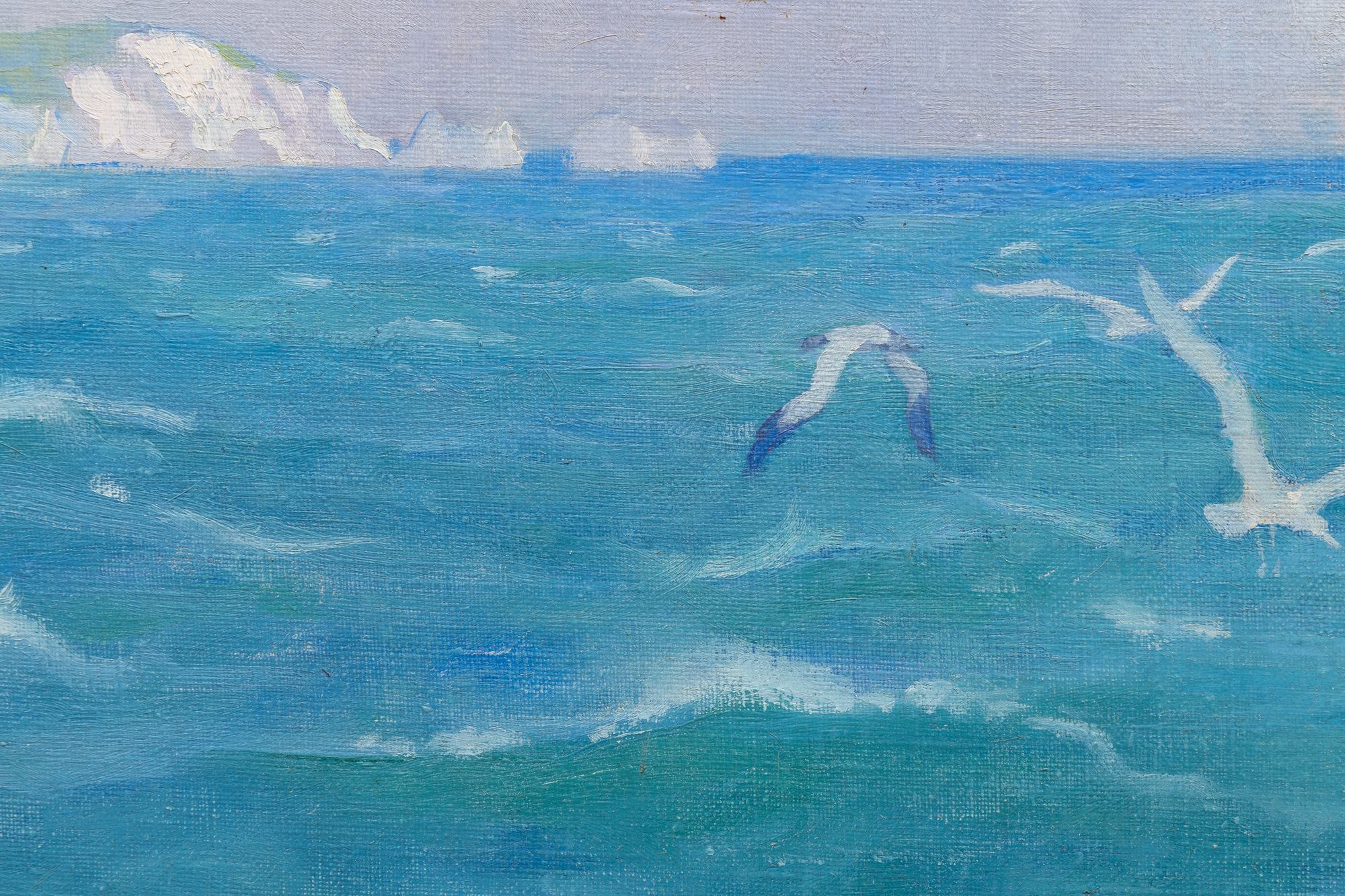 N.C. WYETH - The Sailing of the Yellow Cog - oil on canvas - 40 x 30 x 1 in.