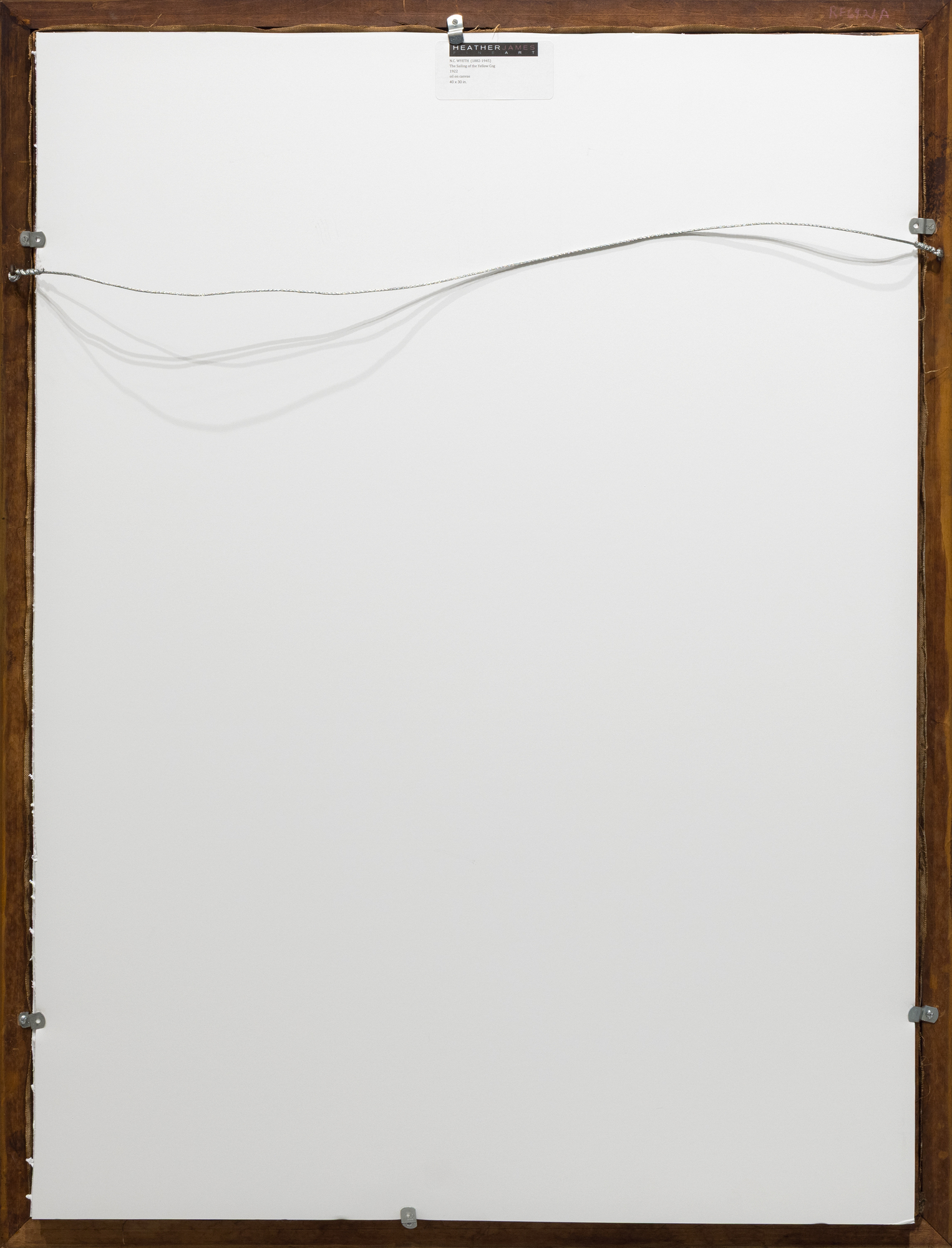 N.C. WYETH - The Sailing of the Yellow Cog - oil on canvas - 40 x 30 x 1 in.