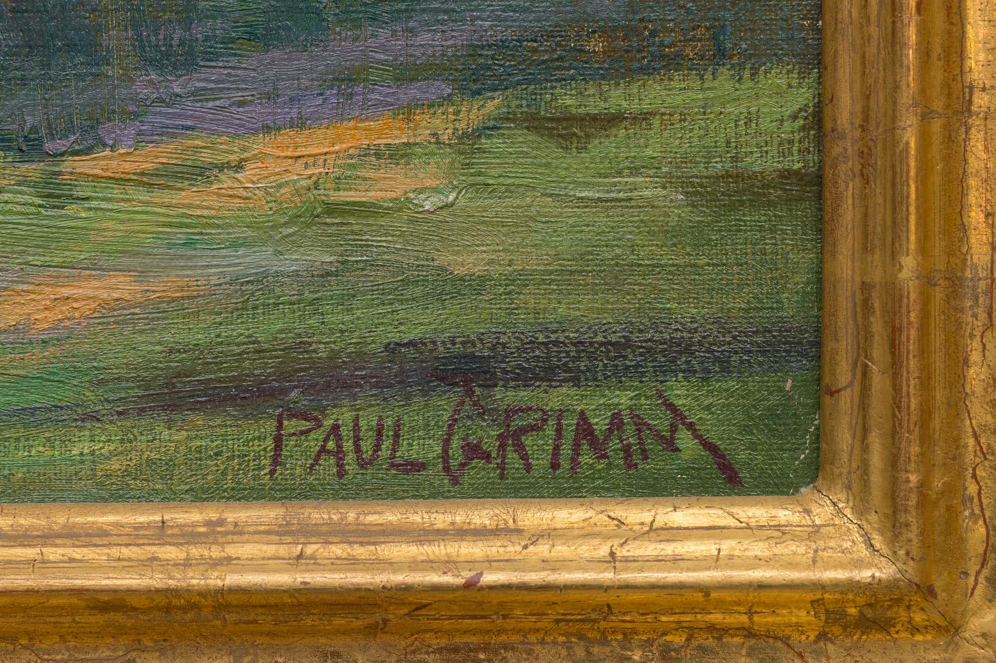 PAUL GRIMM - Normandy Village, Hollywood Los Angeles - oil on canvas board - 18 x 24 in.