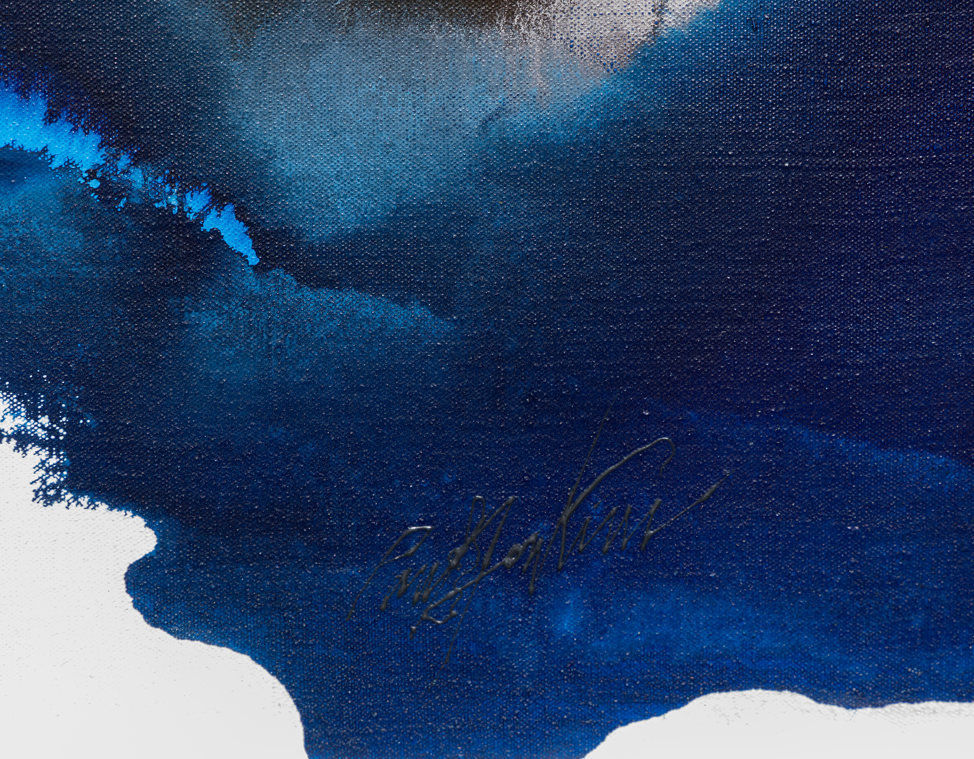 بول جينكينز - ظواهر مع Anadem الأسود - الحبر والأكريليك والزيت على قماش - 51 × 51 بوصة.