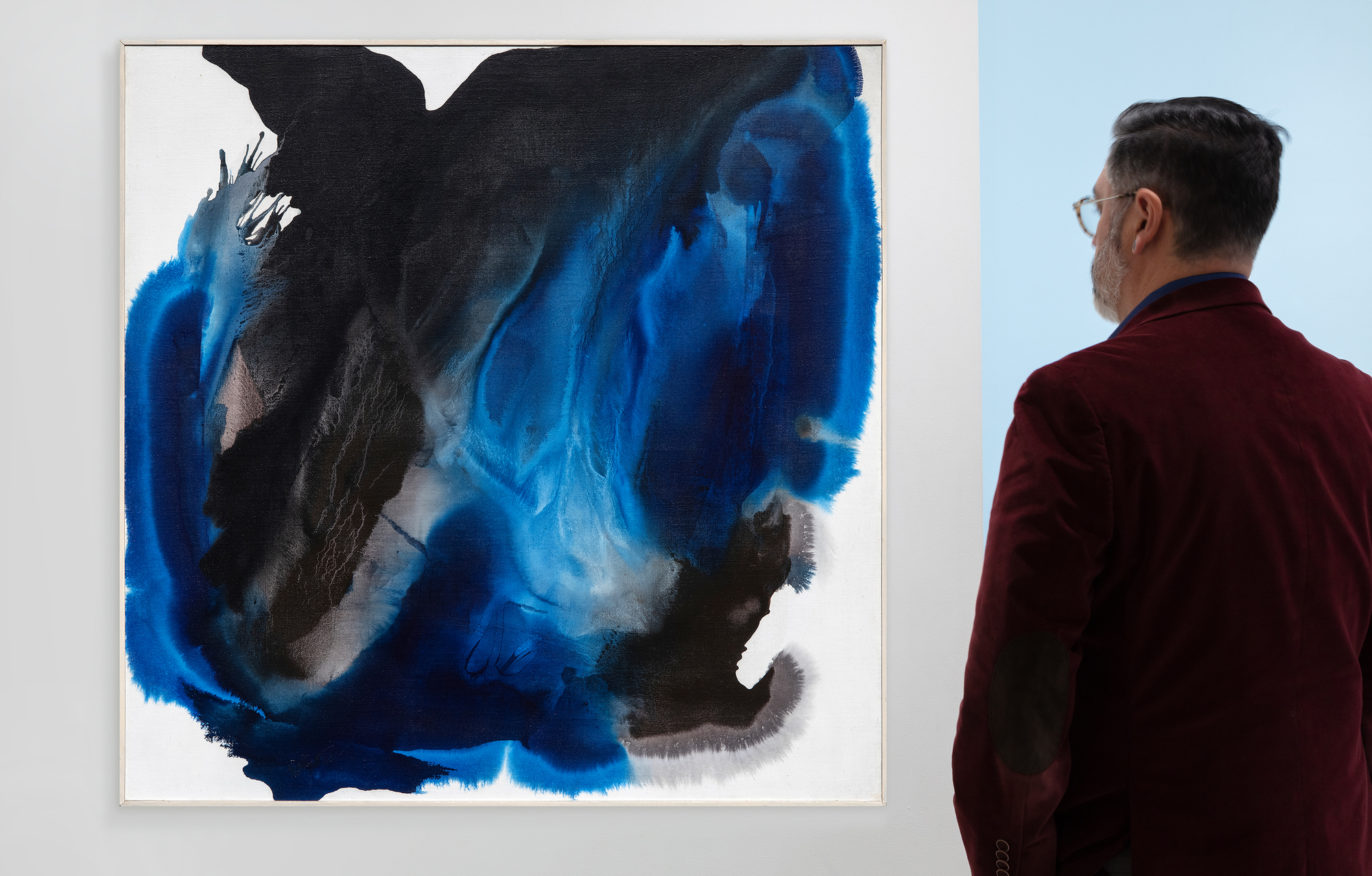 بول جينكينز - ظواهر مع Anadem الأسود - الحبر والأكريليك والزيت على قماش - 51 × 51 بوصة.